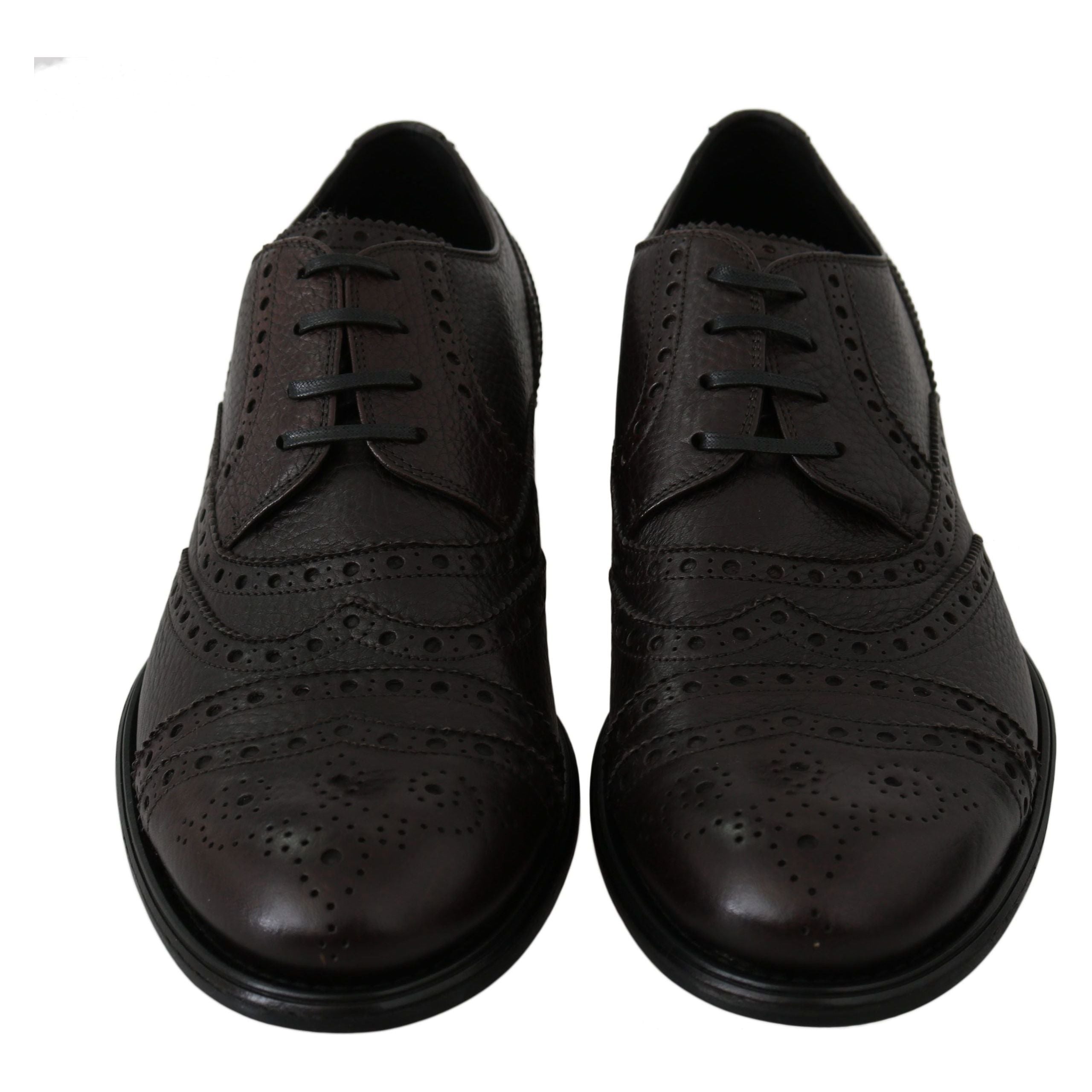 Elegant Mens Leather Derby Dress Shoes