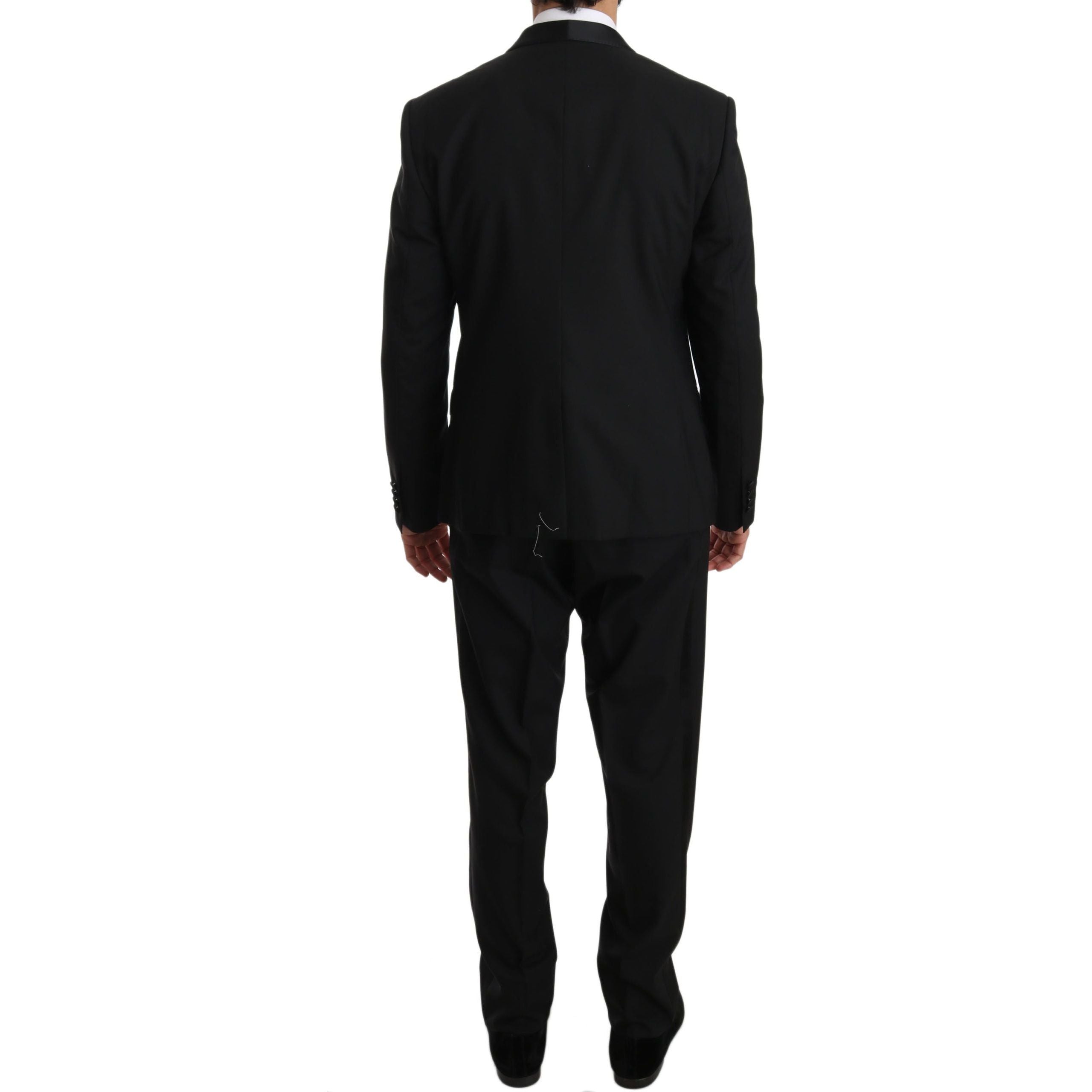 Elegant Black Slim Fit Martini Suit Set