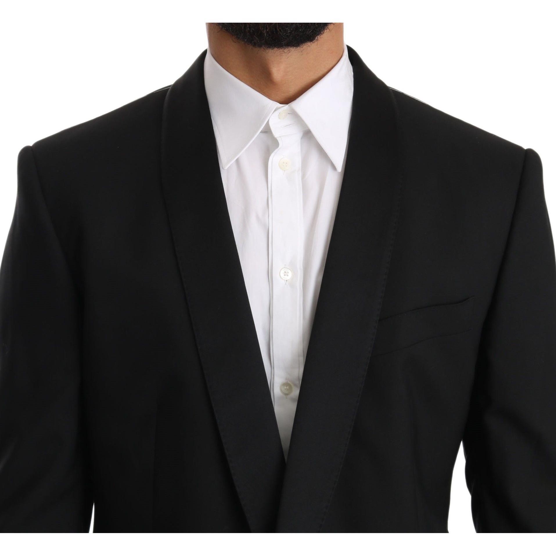 Elegant Black Slim Fit Martini Suit Set