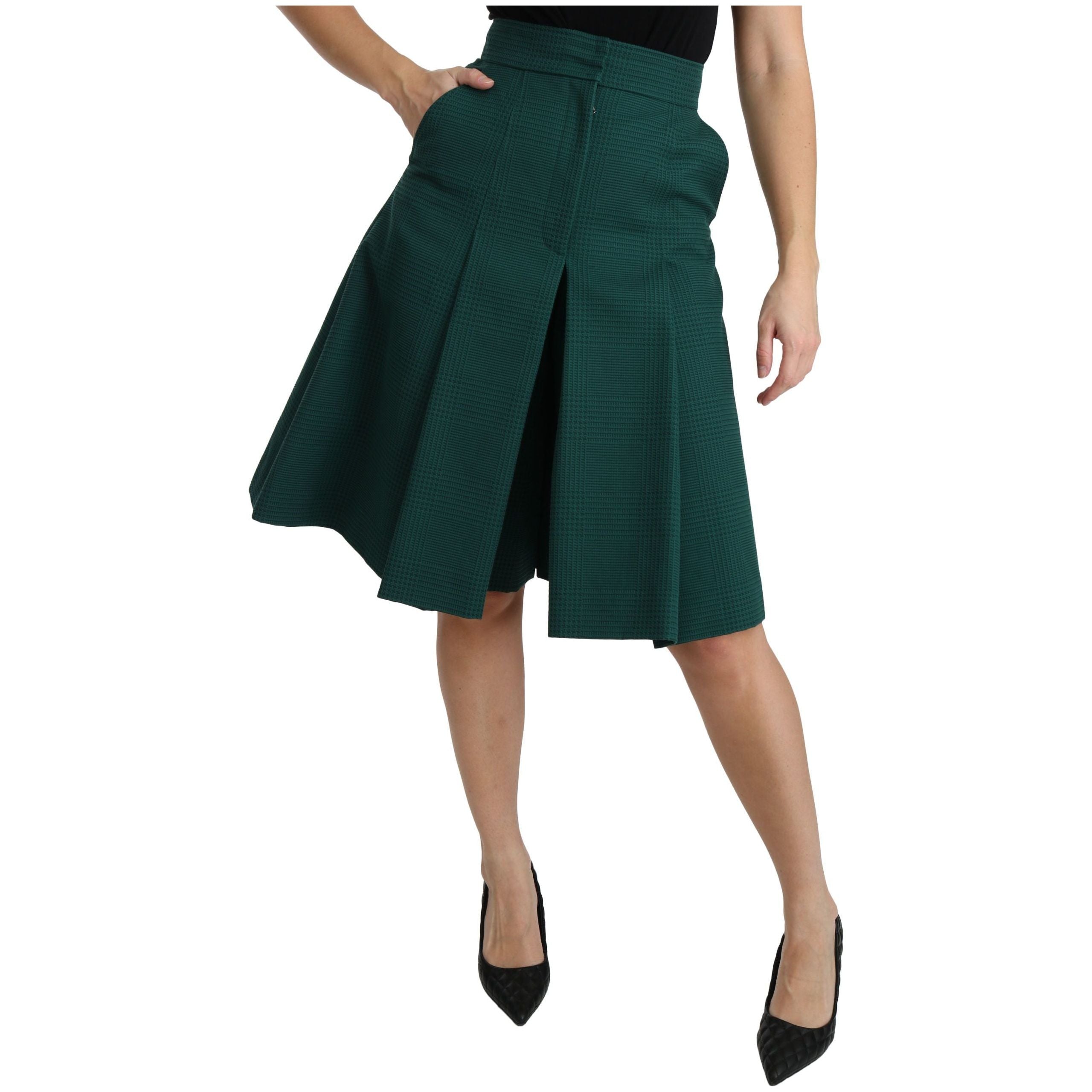 Elegant High Waist Knee Length Skirt