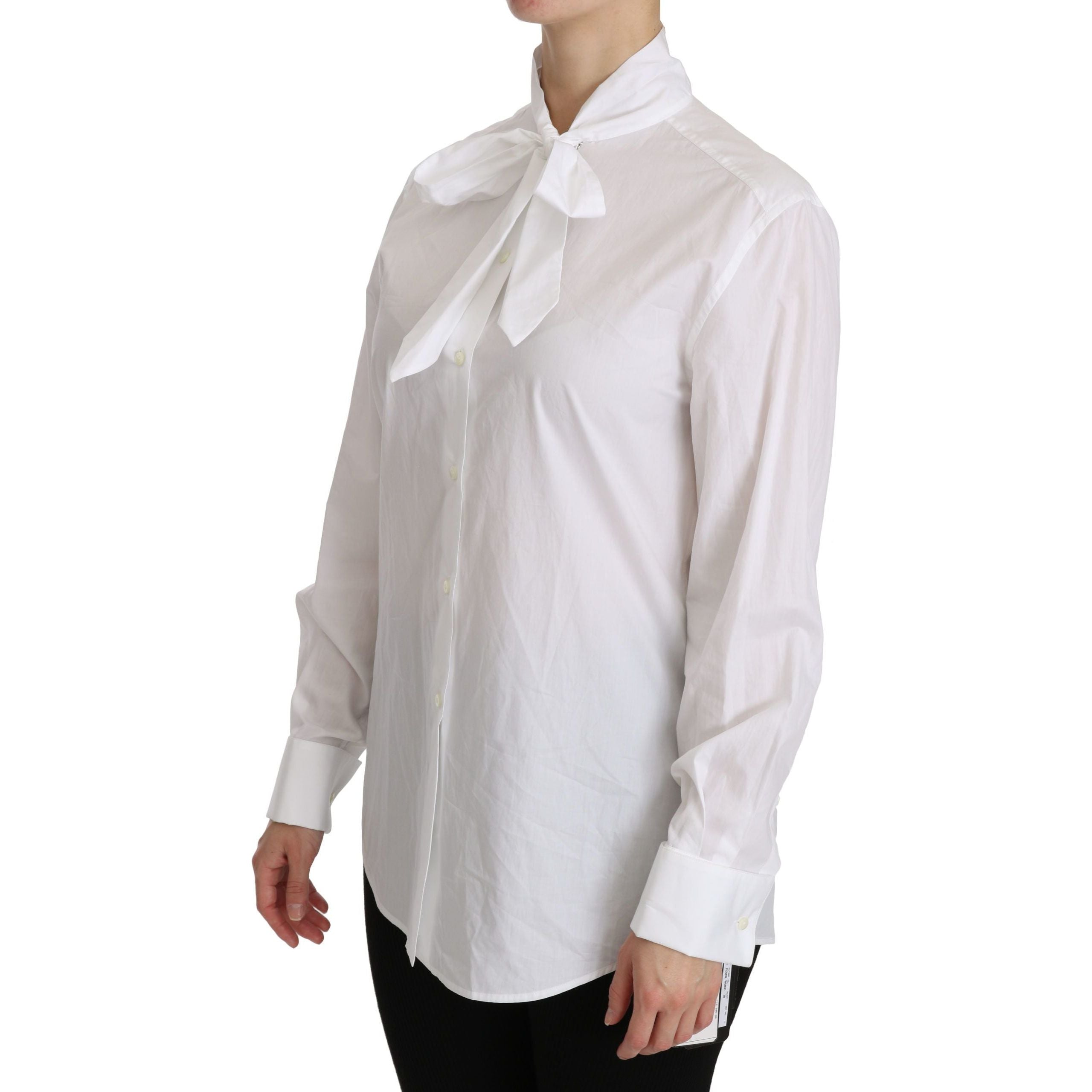 Elegant White Turtle Neck Polo Top