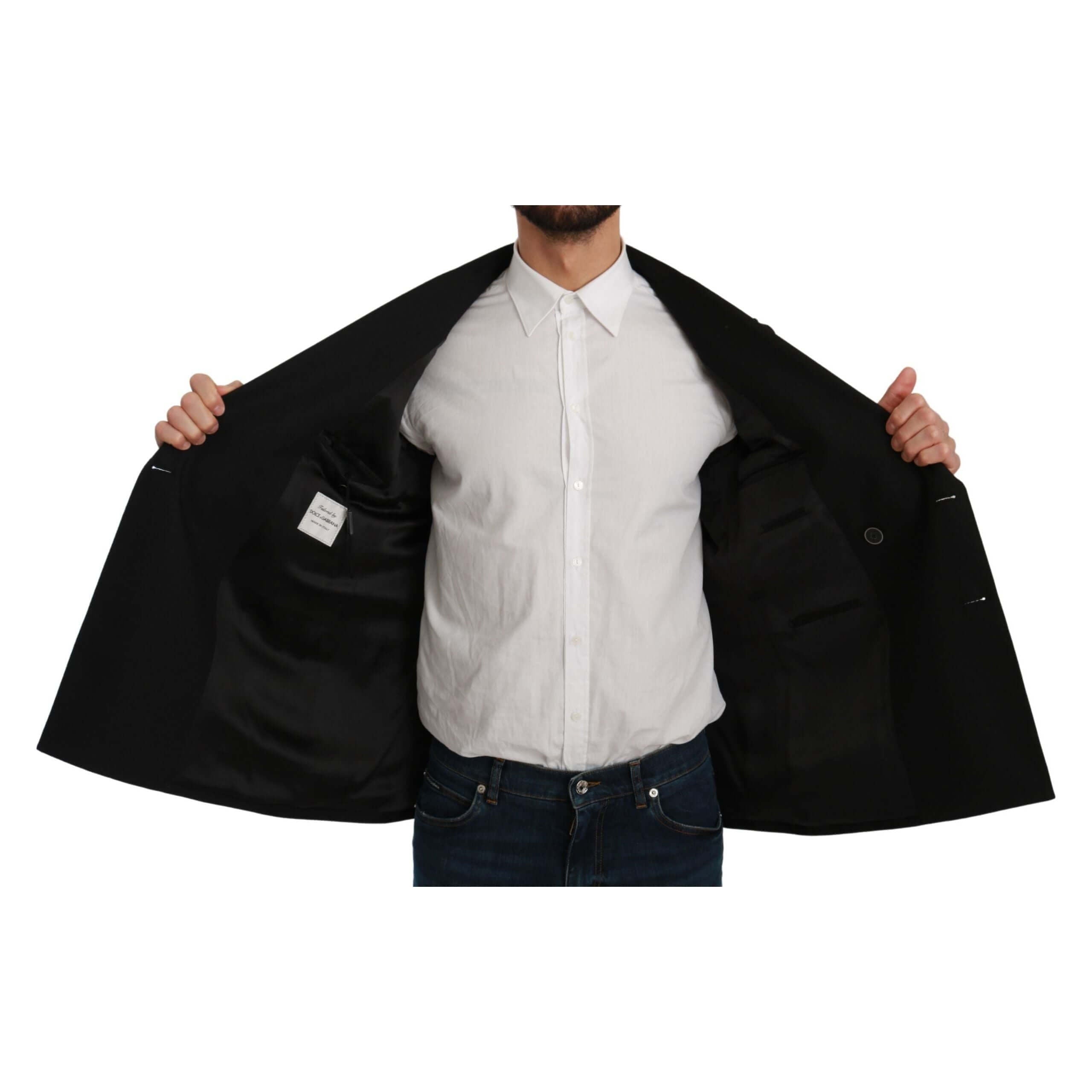 Elegant Black Slim Fit Formal Blazer