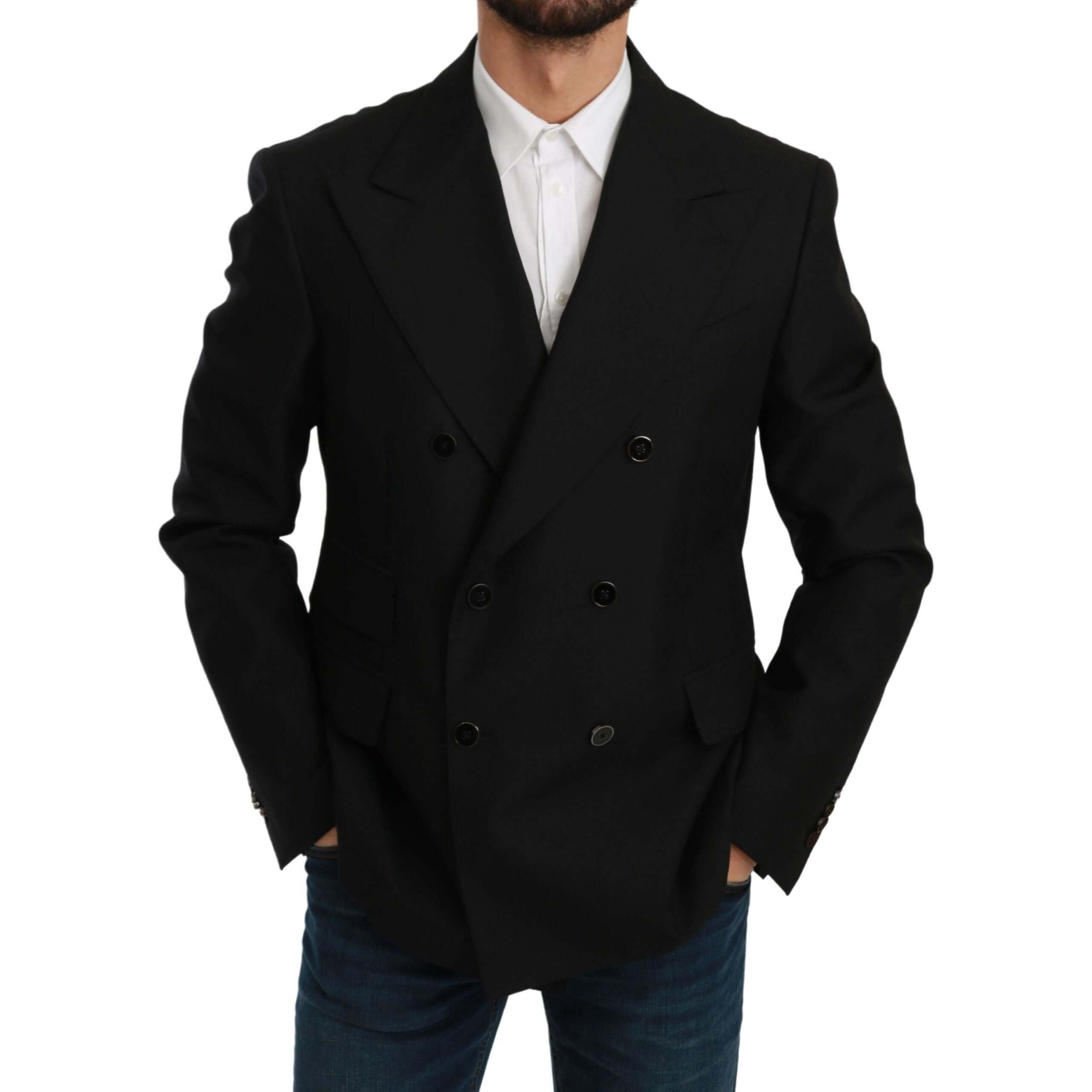 Elegant Black Slim Fit Formal Blazer