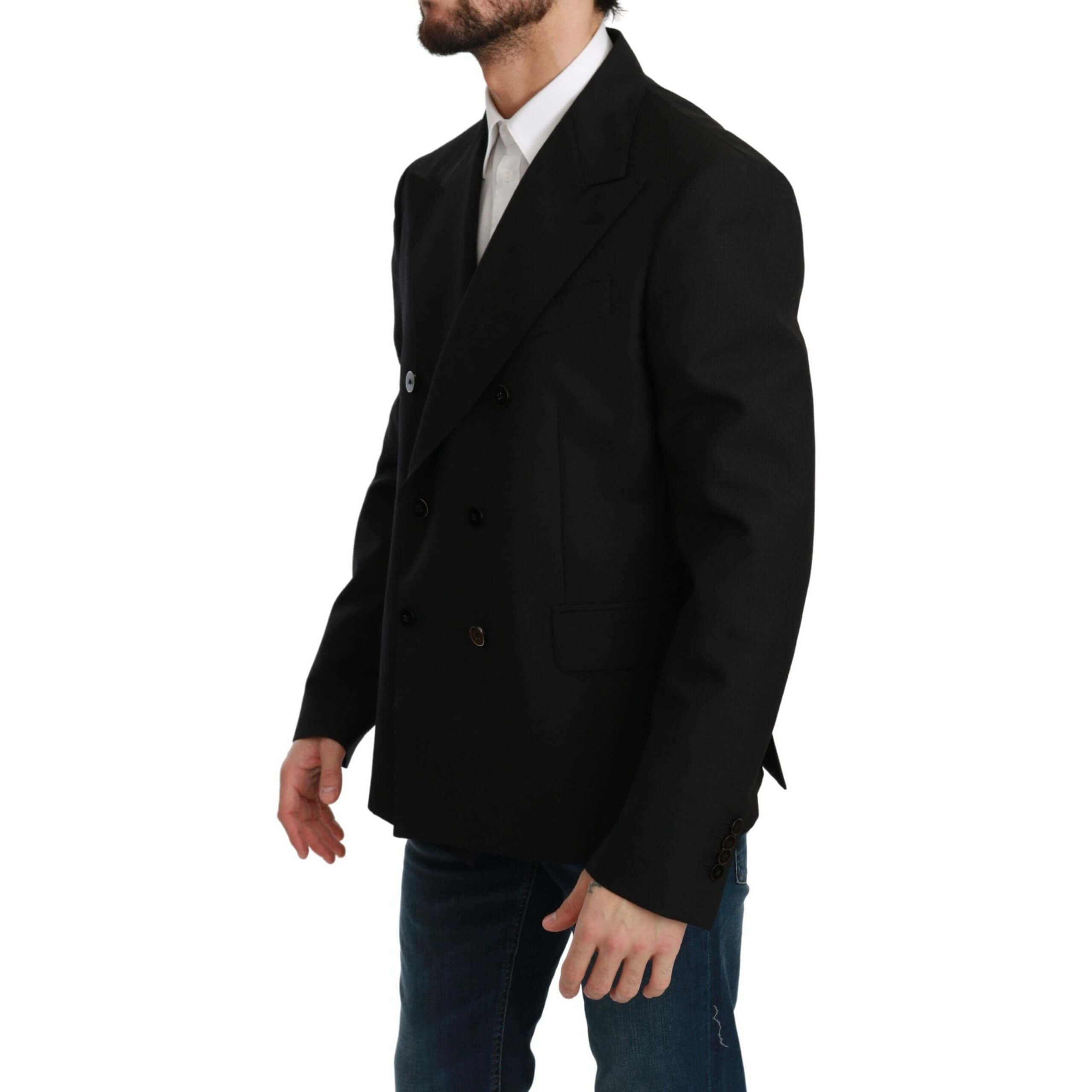 Elegant Black Slim Fit Formal Blazer