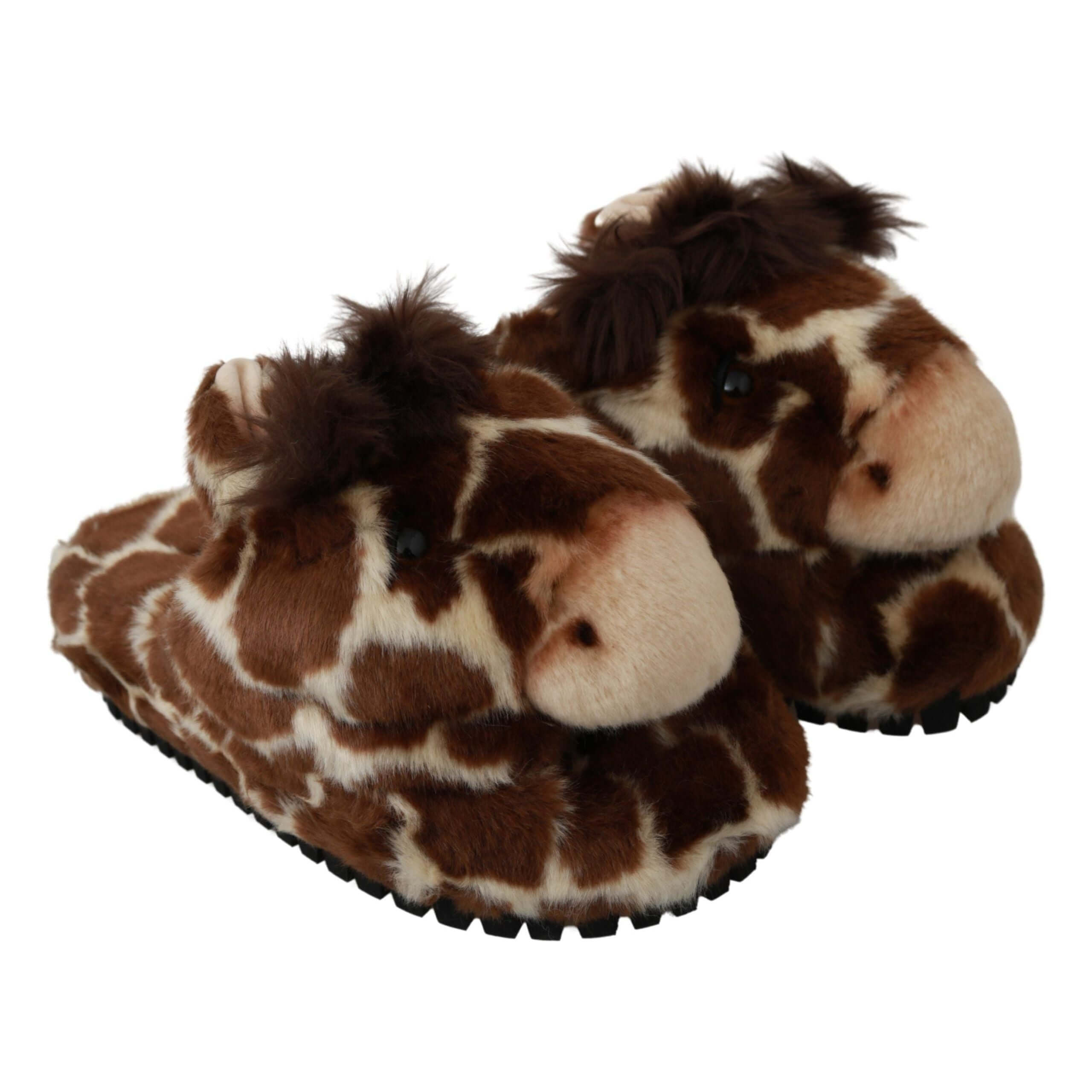 Elegant Giraffe Pattern Slides for Sophisticated Comfort