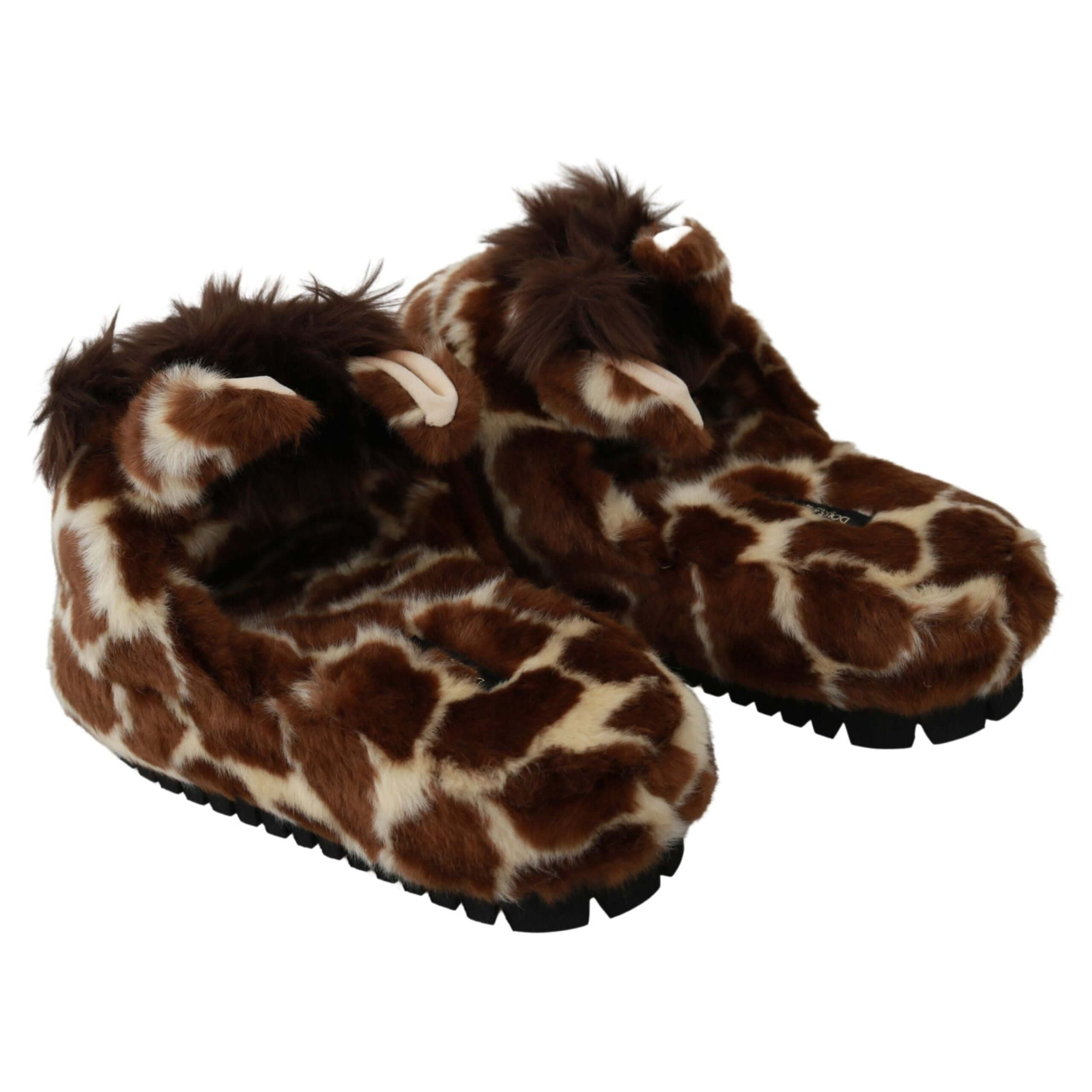 Elegant Giraffe Pattern Slides for Sophisticated Comfort