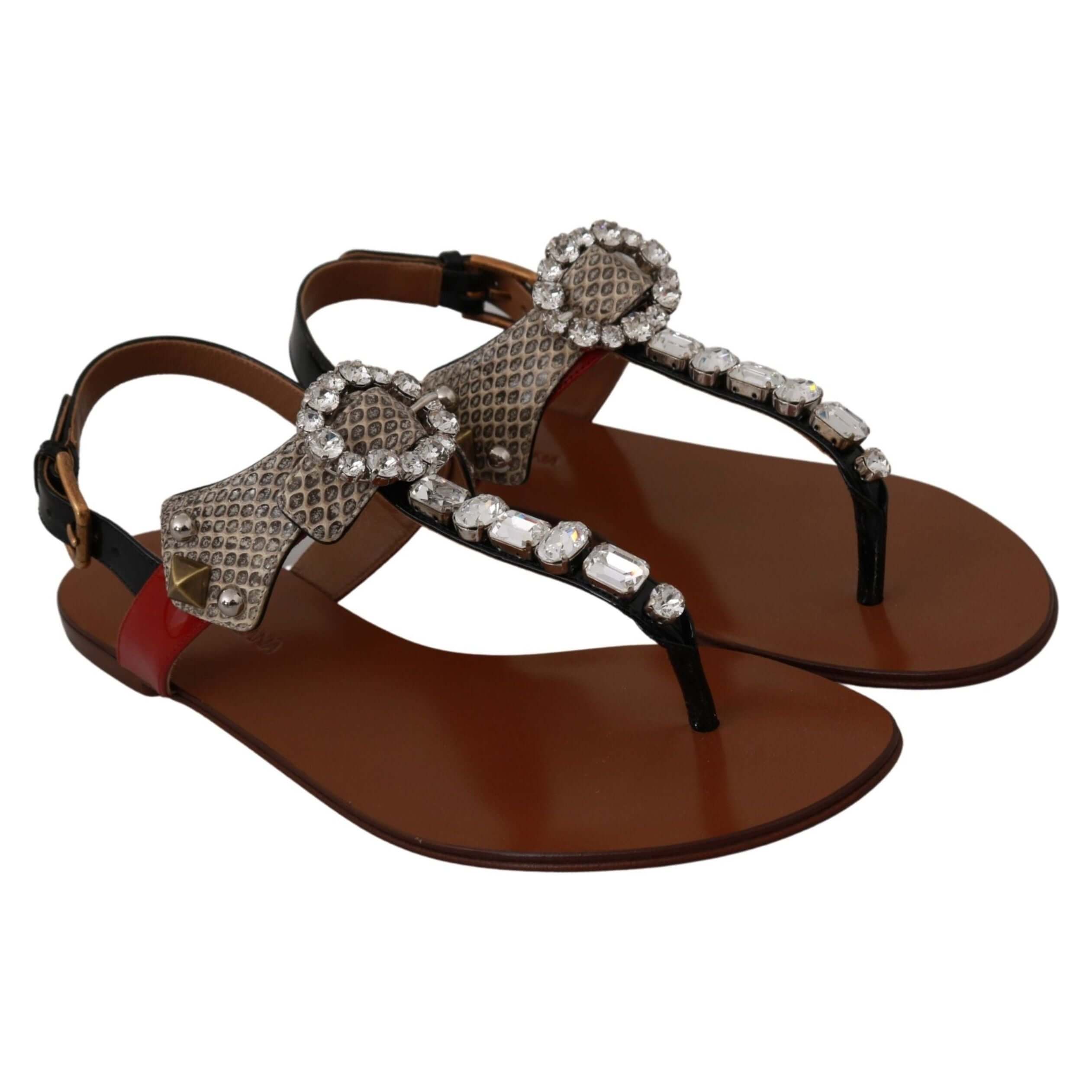 Elegant Strappy Sandals with Exotic Charm