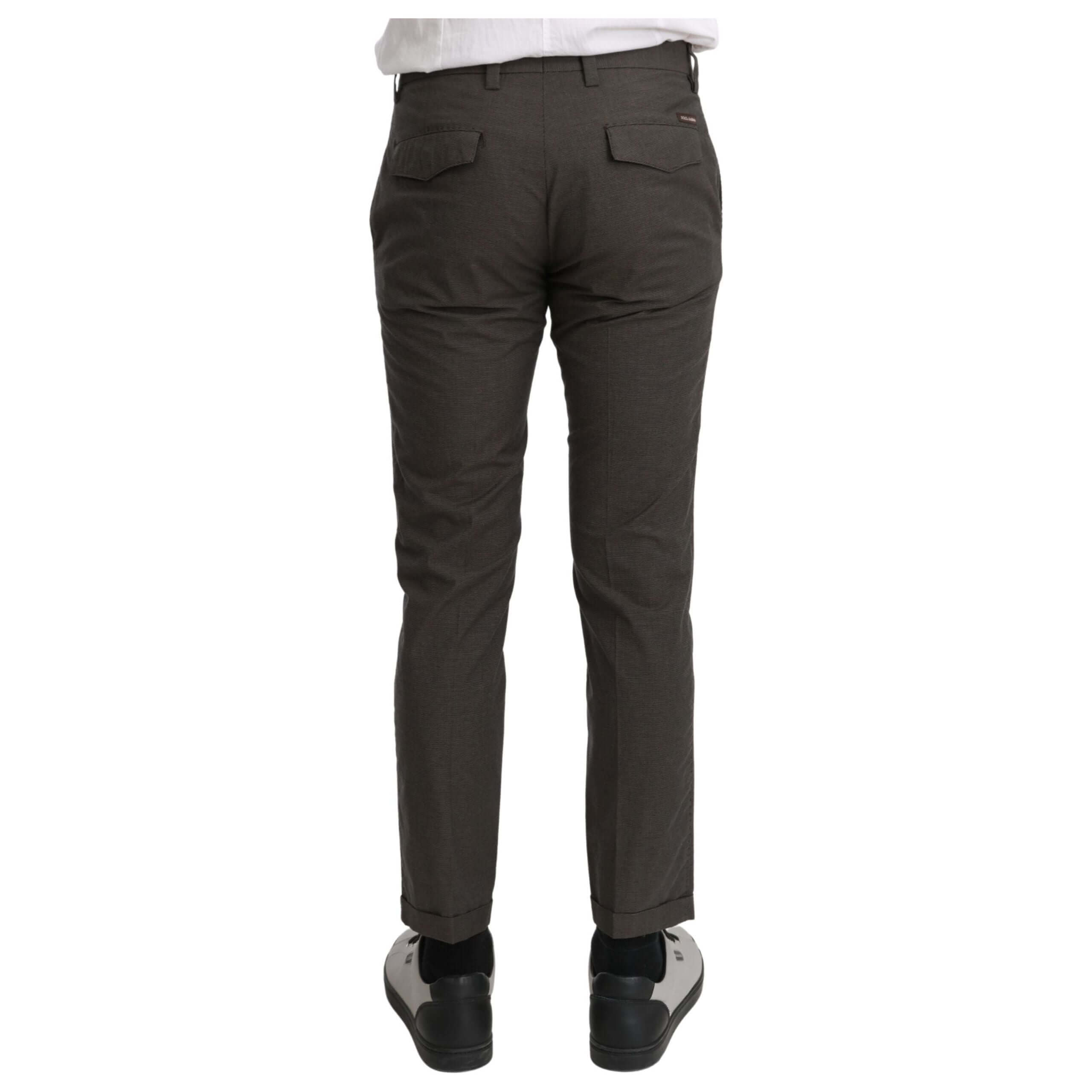 Elegant Brown Casual Pants