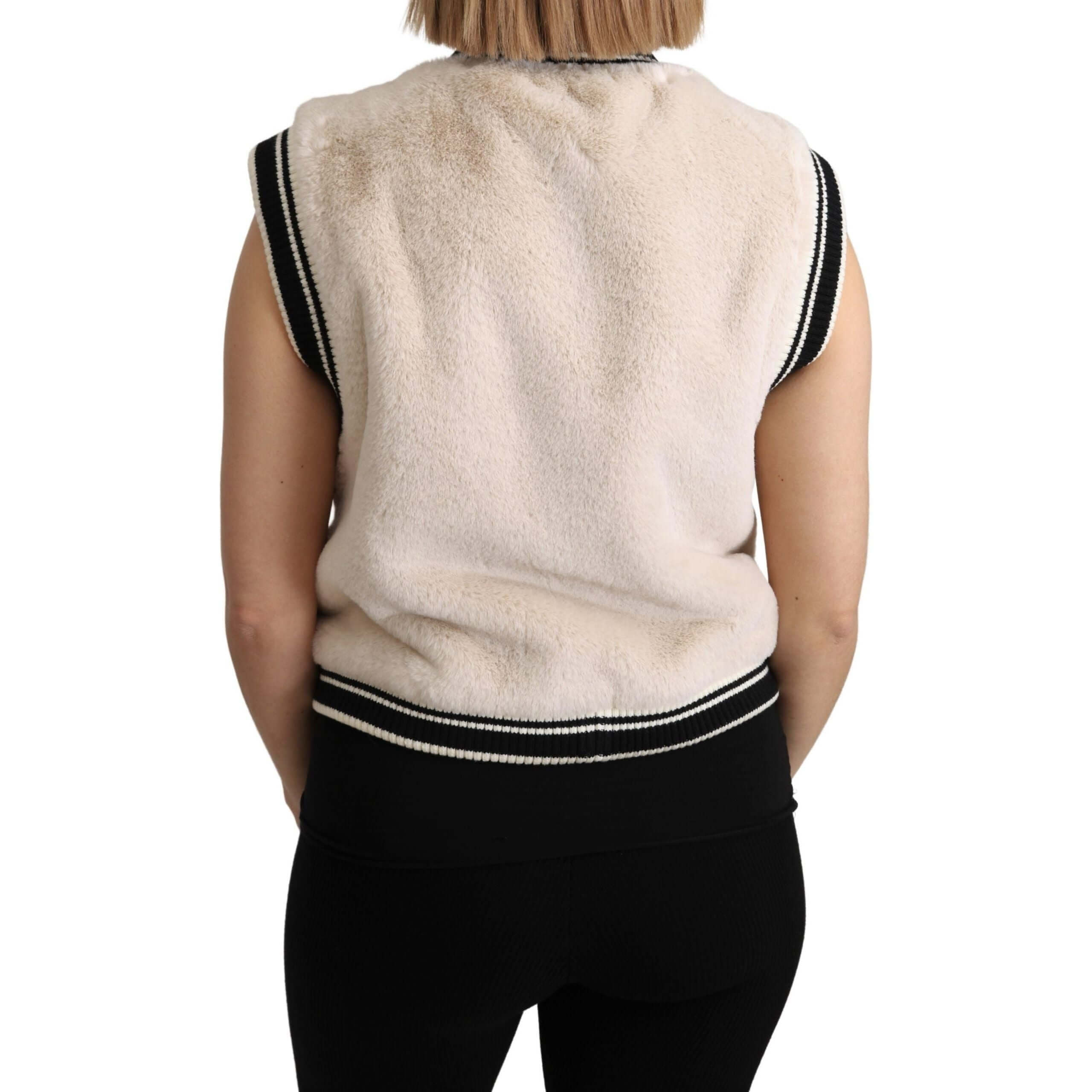 Elegant Sleeveless Faux Fur Vest