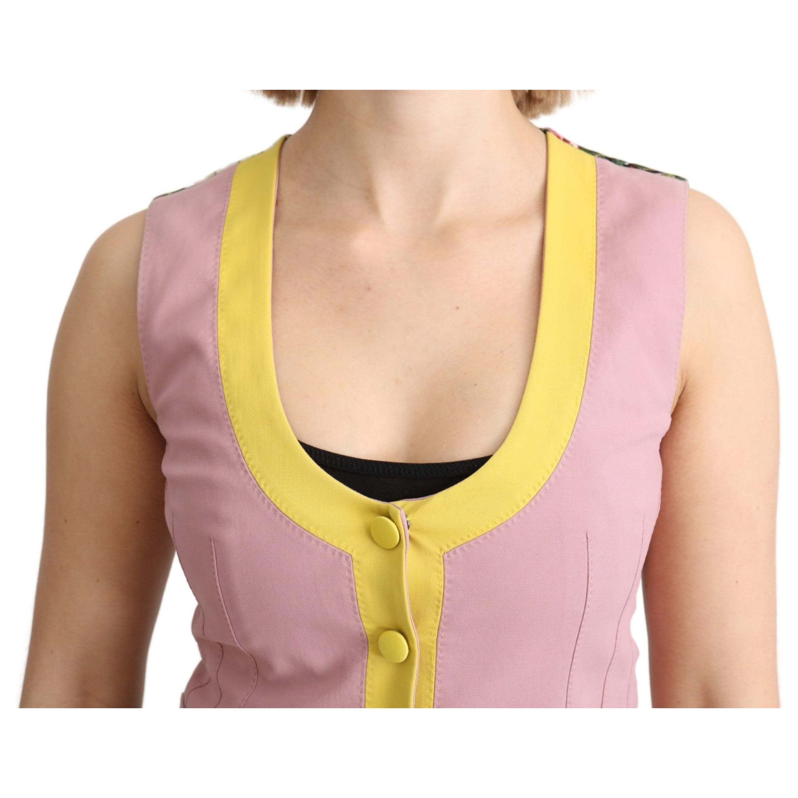 Chic Sleeveless Vest in Pink Hues