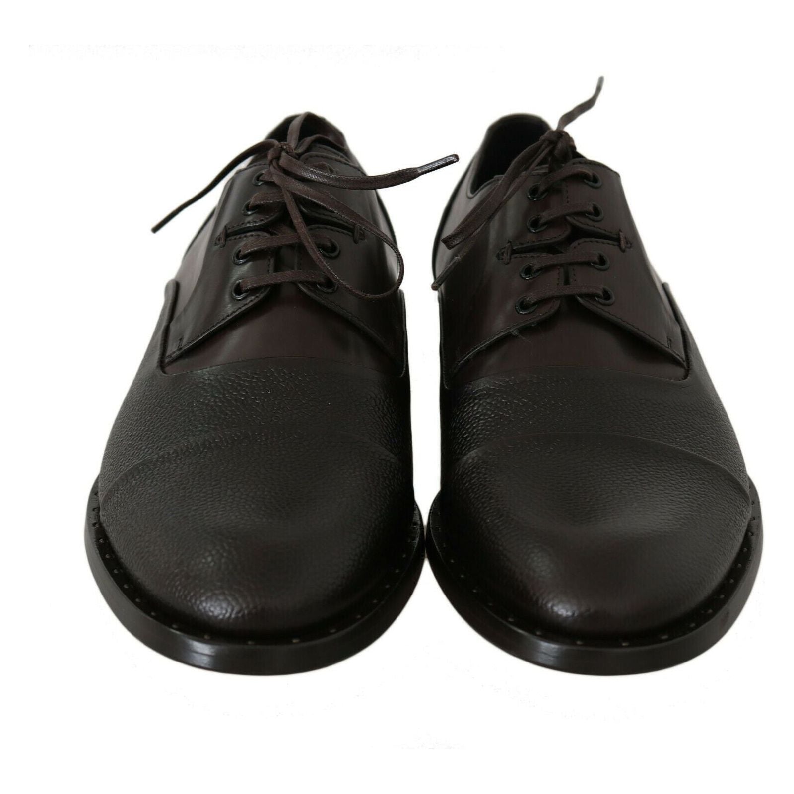 Elegant Brown Leather Formal Lace-ups