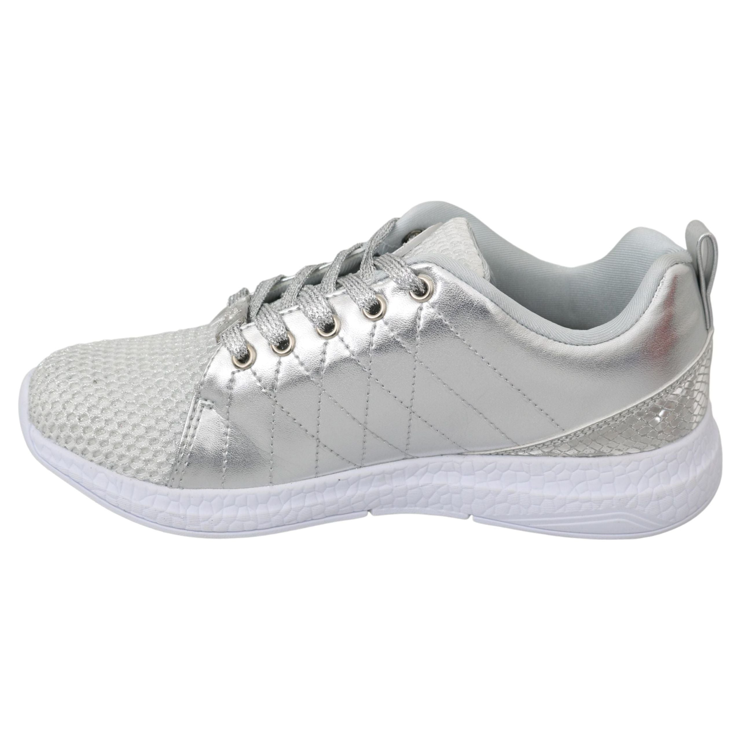 Sleek Silver Sneakers for Trendsetters