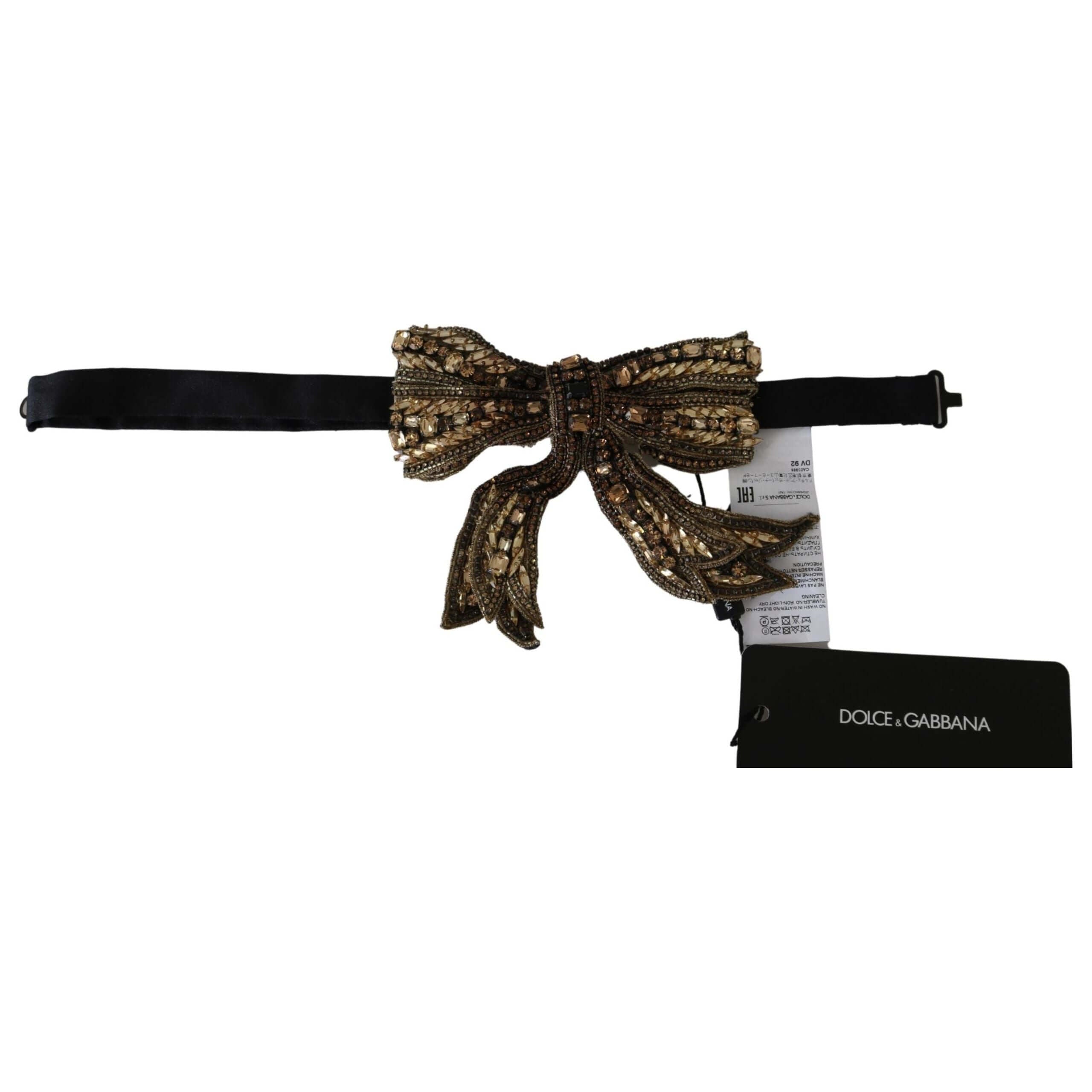 Elegant Silk Gold Bowtie - Dazzle in Style