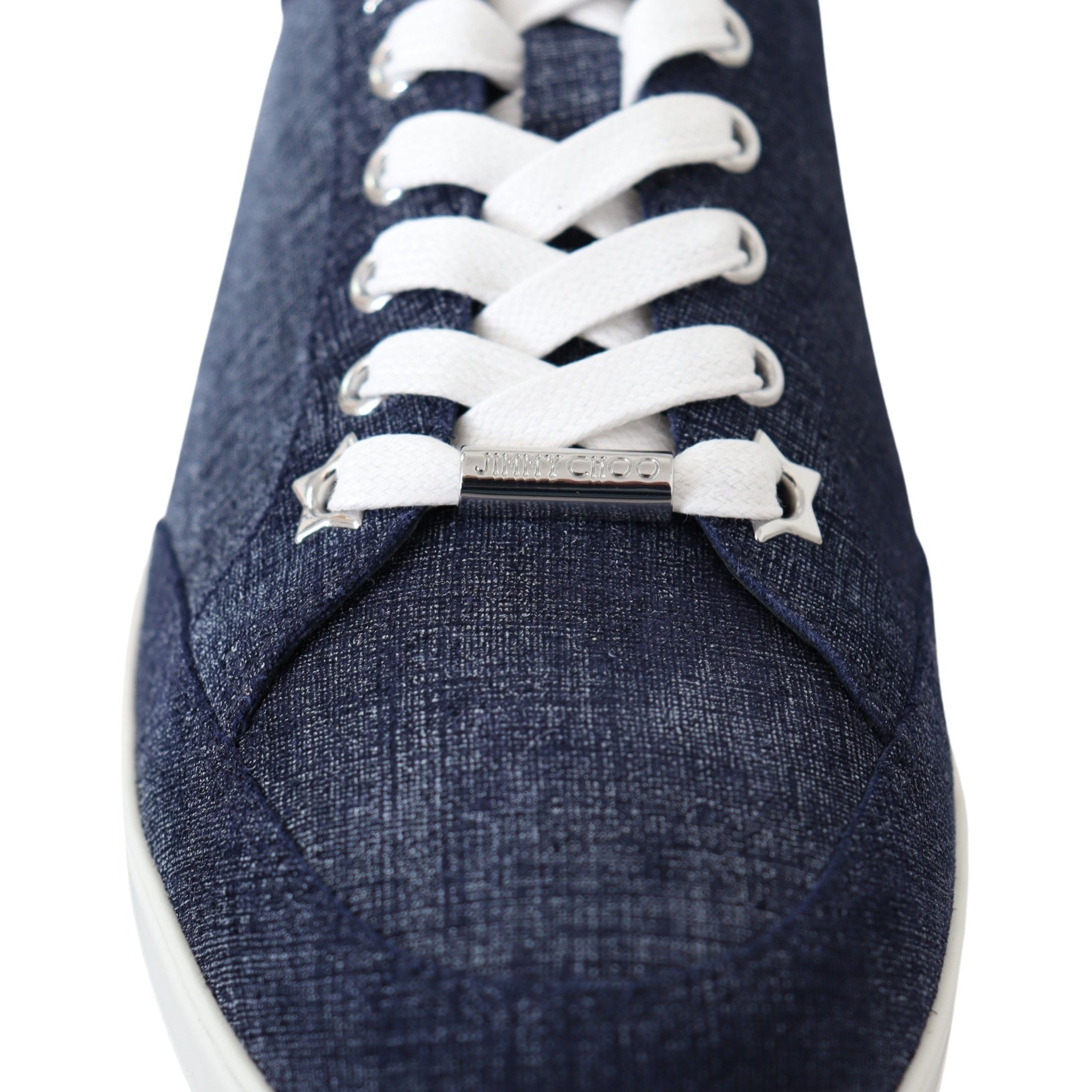 Chic Slip-On Blue Denim Suede Sneakers