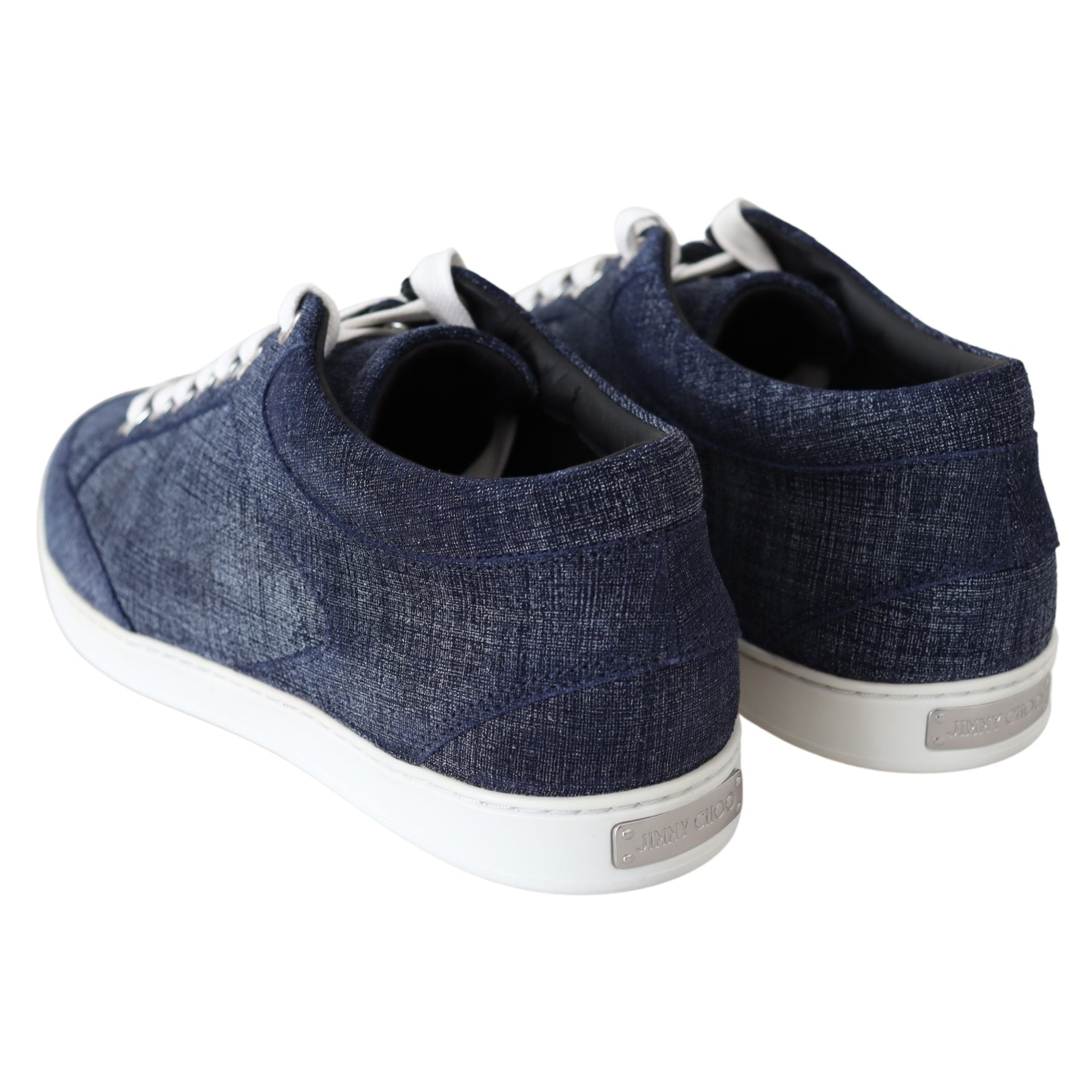 Chic Slip-On Blue Denim Suede Sneakers