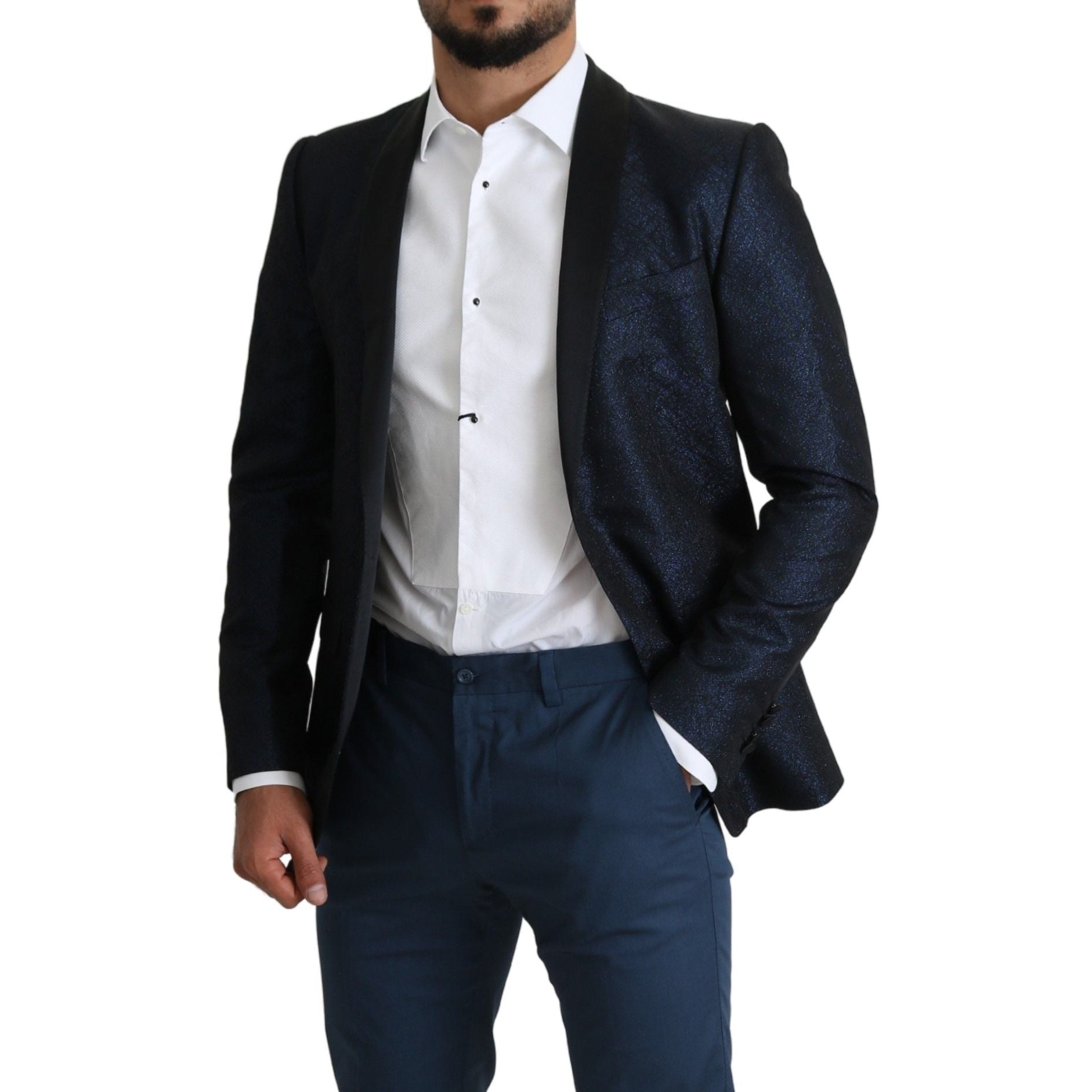 Elegant Martini Blue Slim Fit Blazer