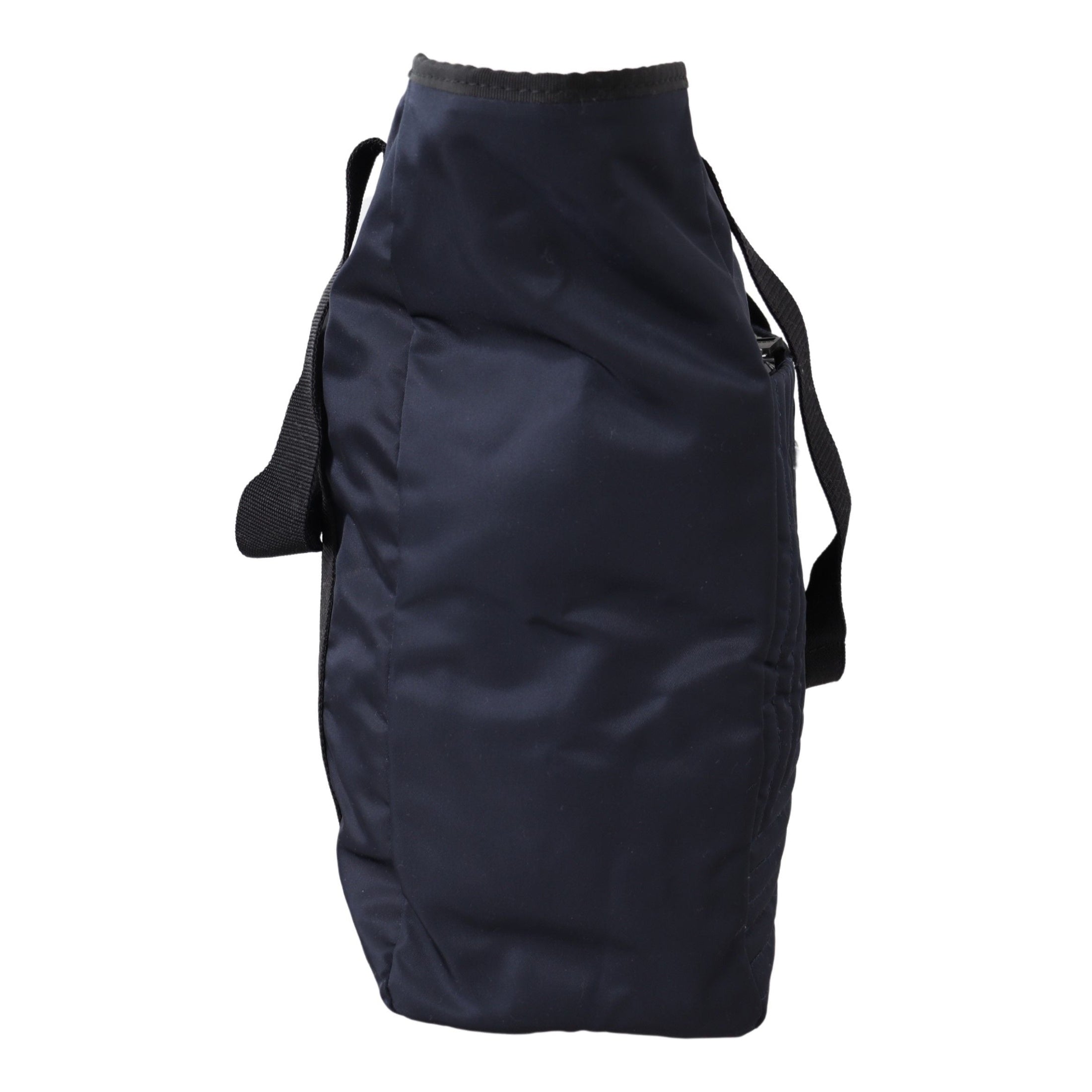 Elegant Blue Nylon Tote Bag