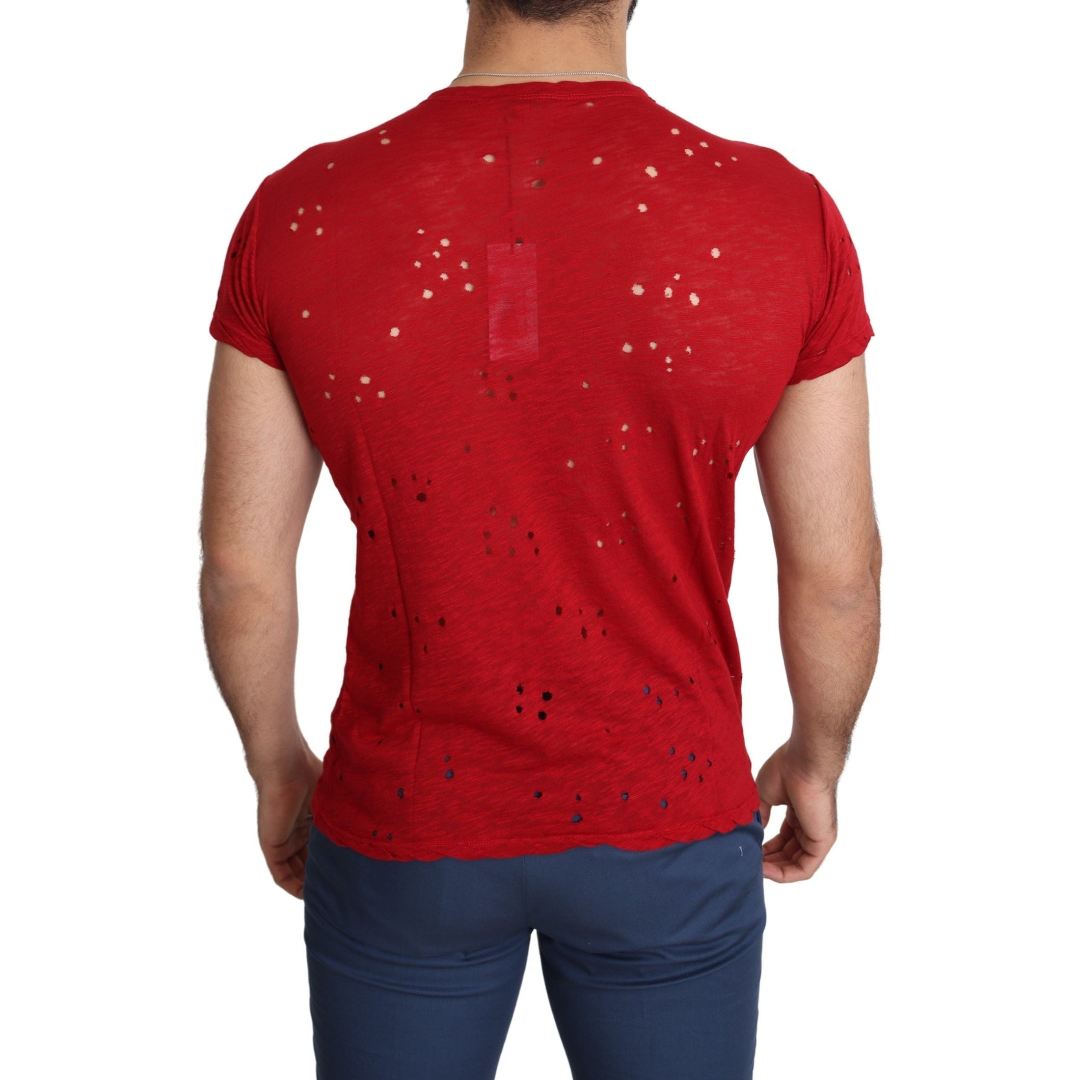 Radiant Red Cotton Tee Perfect For Everyday Style