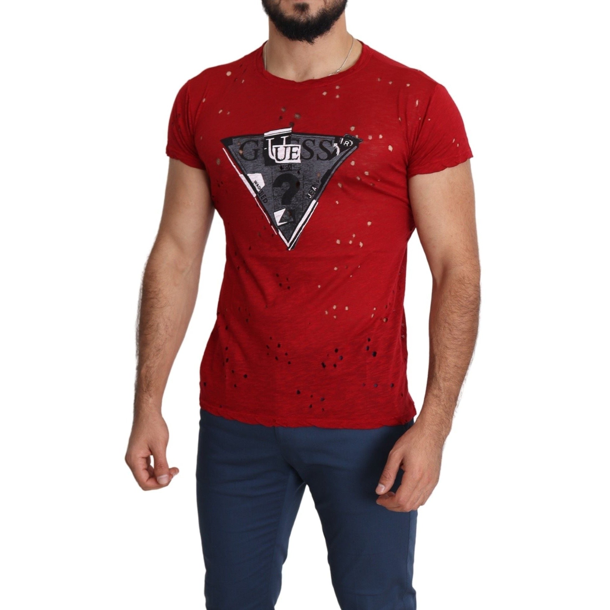 Radiant Red Cotton Tee Perfect For Everyday Style