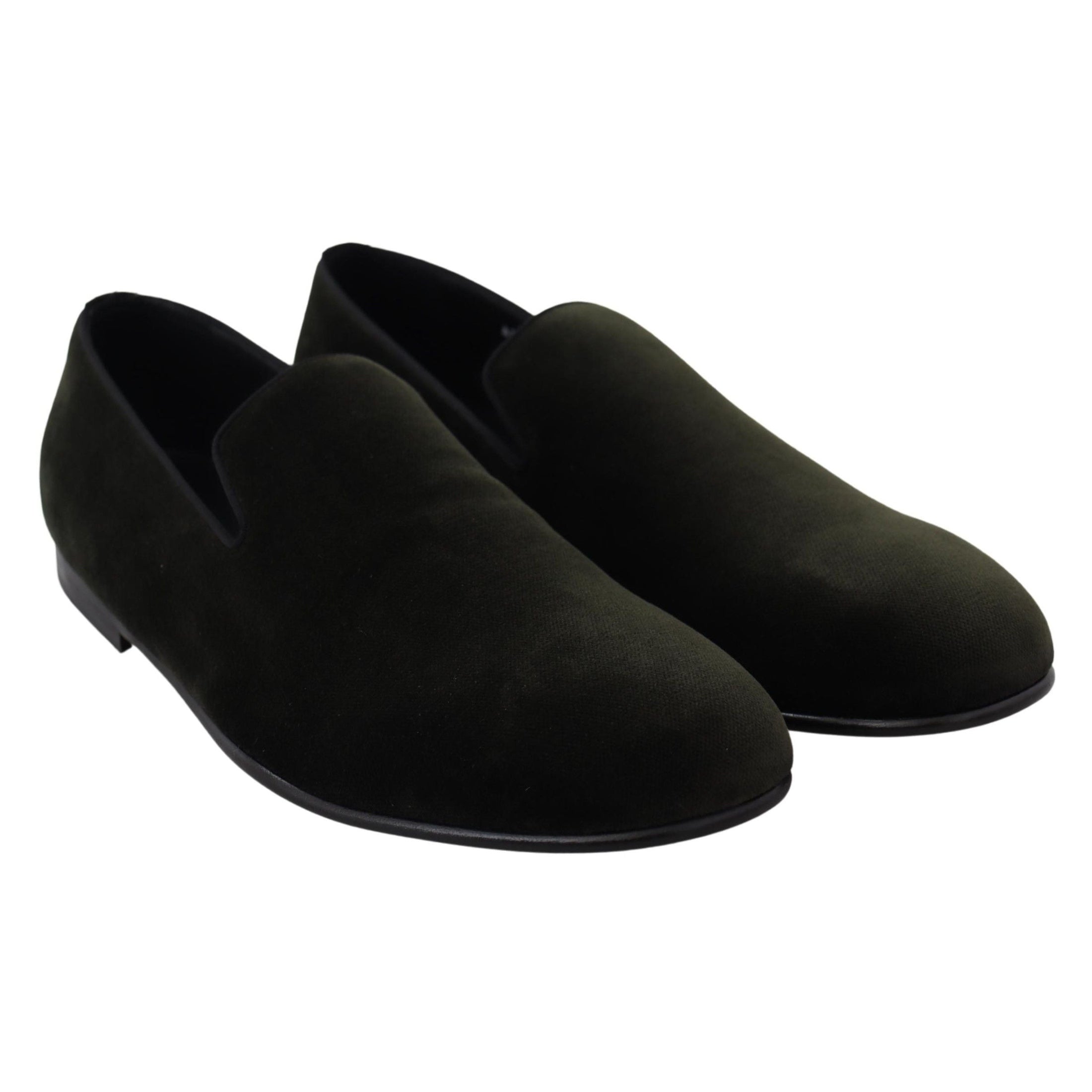 Elegant Green Velvet Loafers