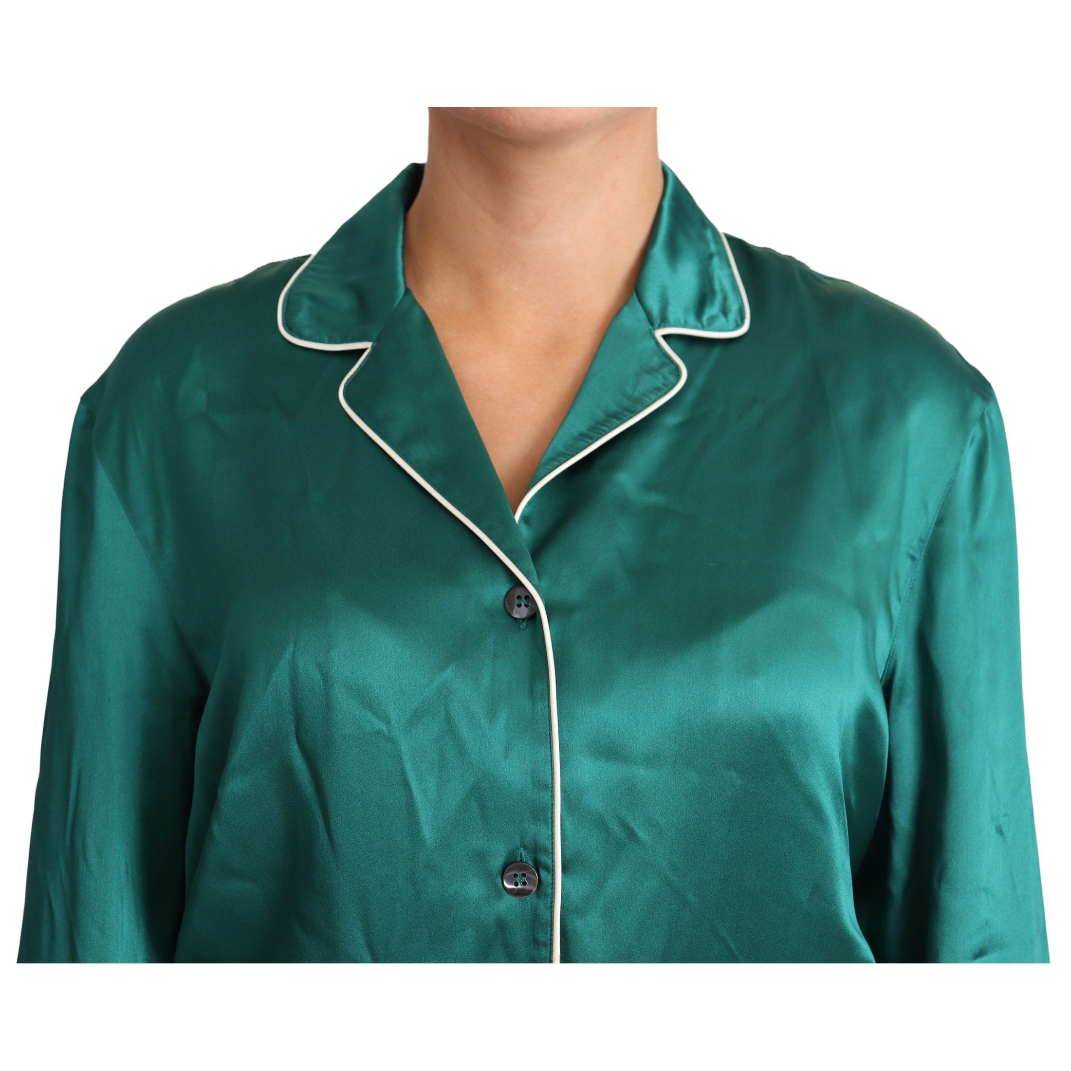 Elegant Silk Pajama Lounge Shirt