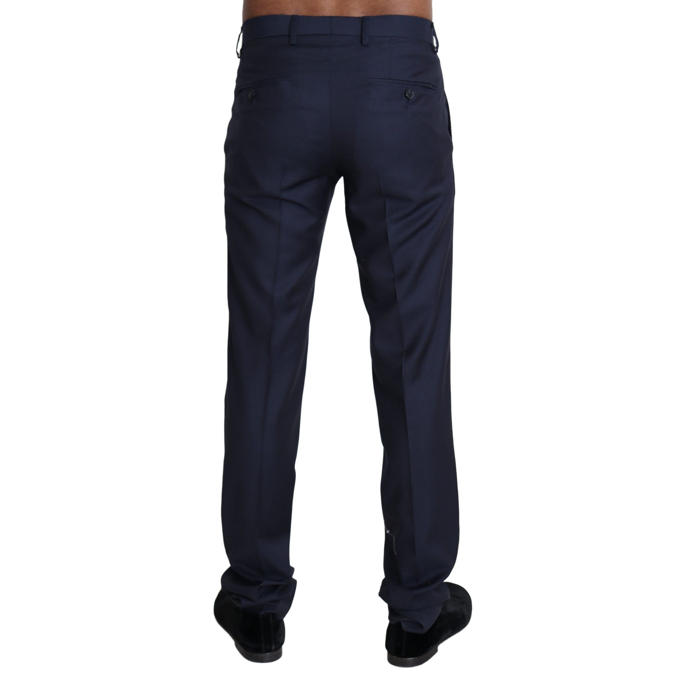 Elegant Slim Fit Wool Blend Dress Pants