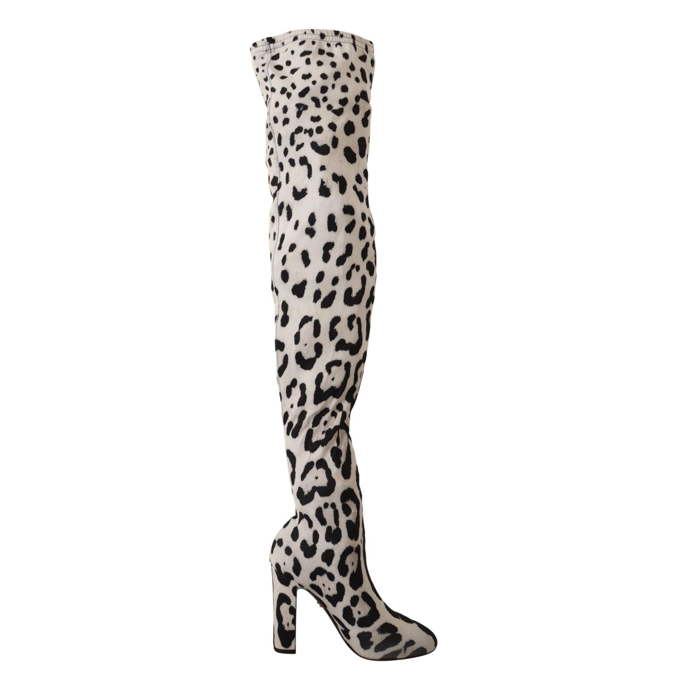 Chic Leopard High-Heel Over-Knee Boots