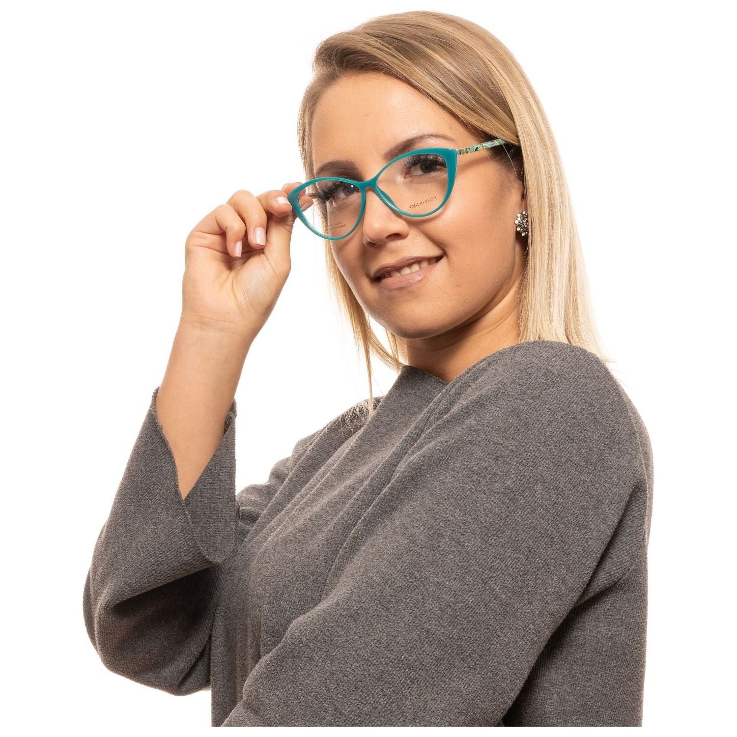 Chic Green Cat Eye Designer Frames