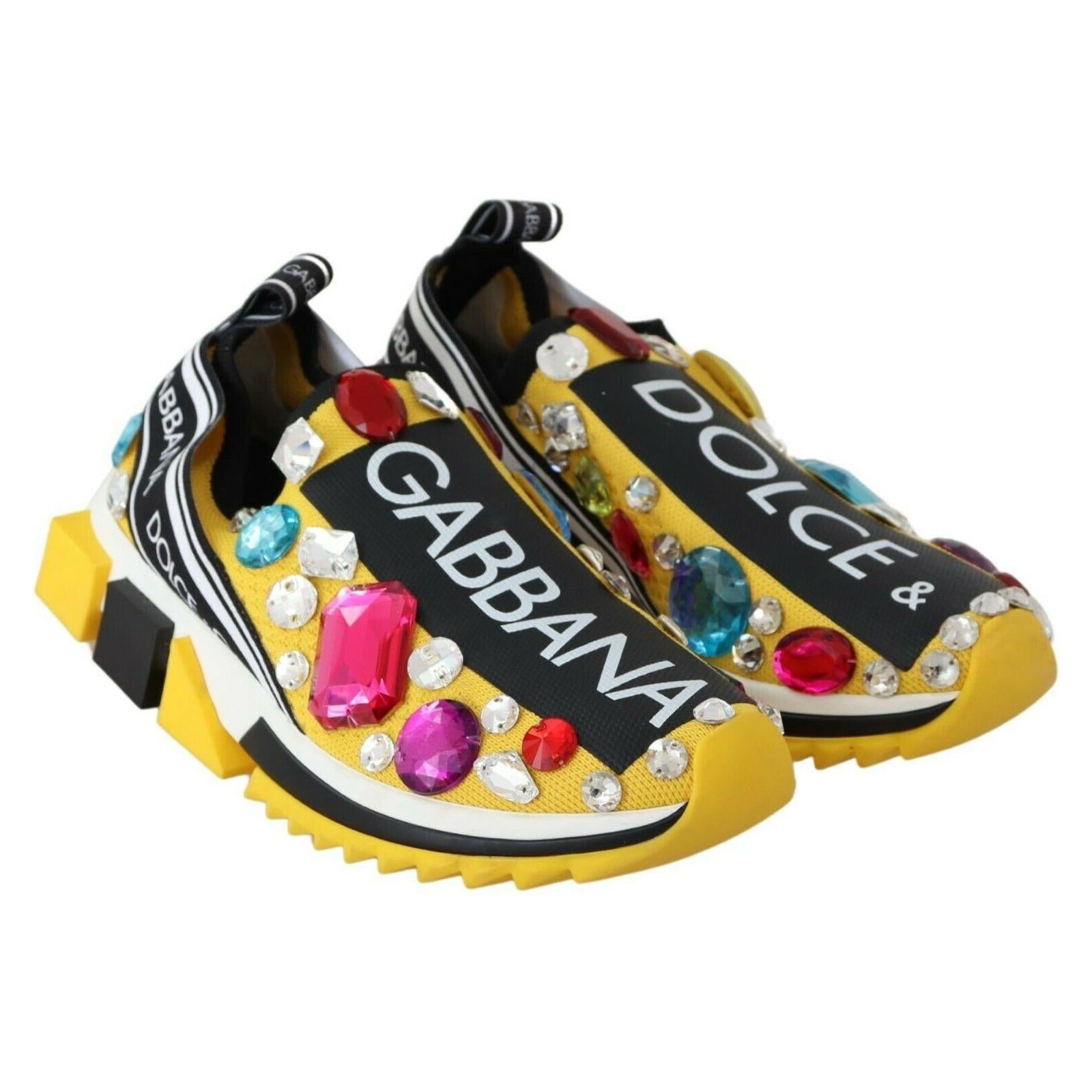 Embellished Yellow Sorrento Sneakers