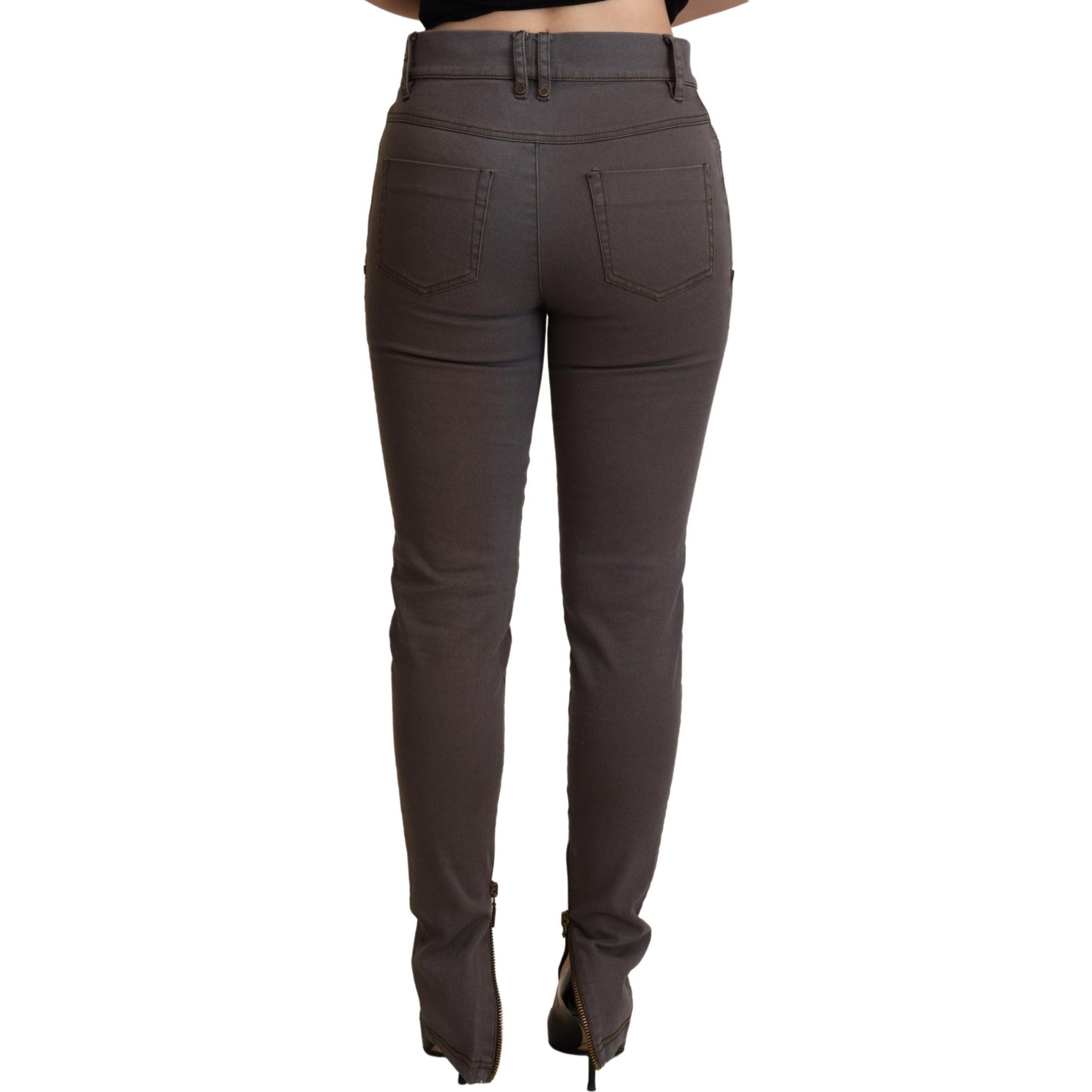 Chic Brown Slim-Fit Skinny Jeans