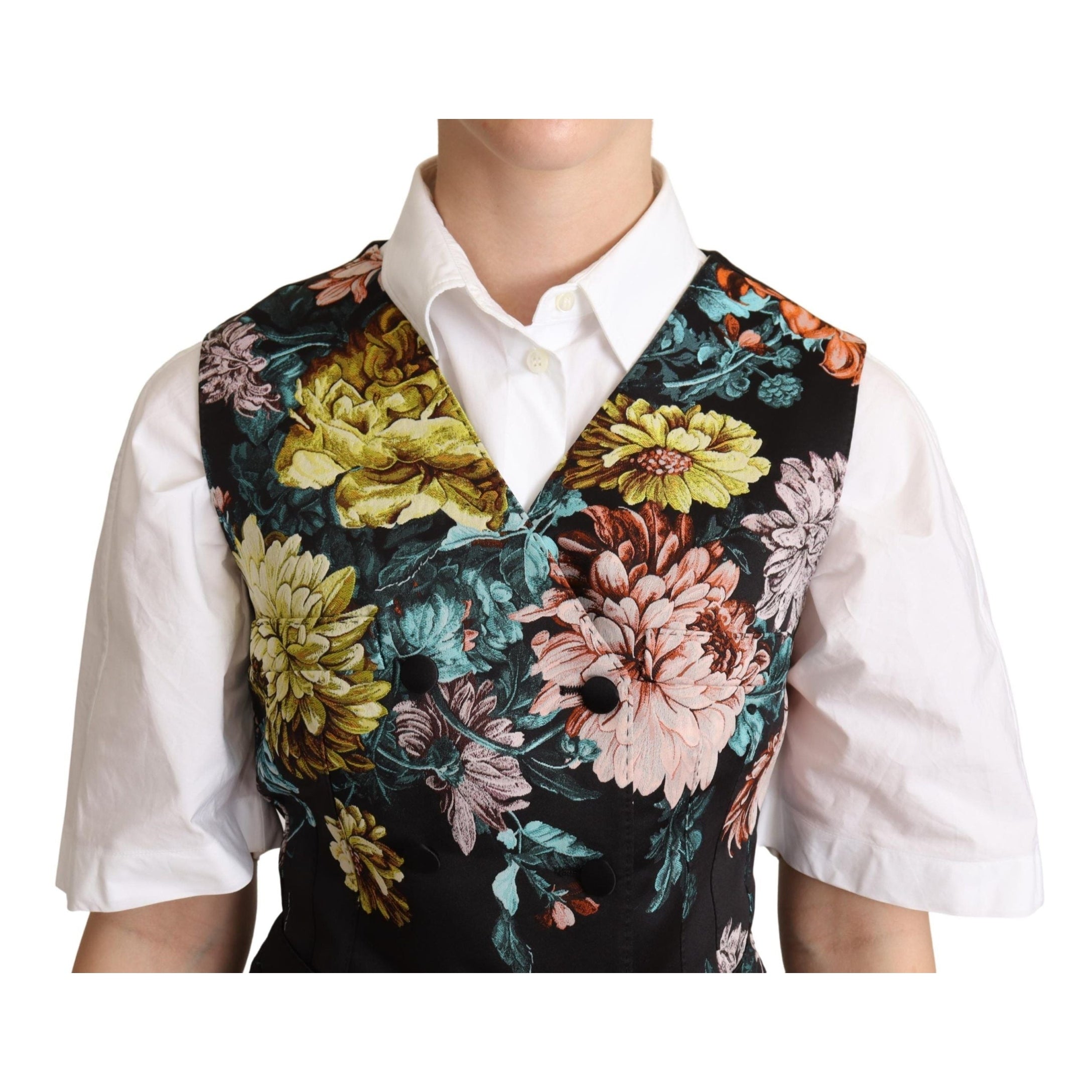 Exquisite Floral Jacquard Waistcoat