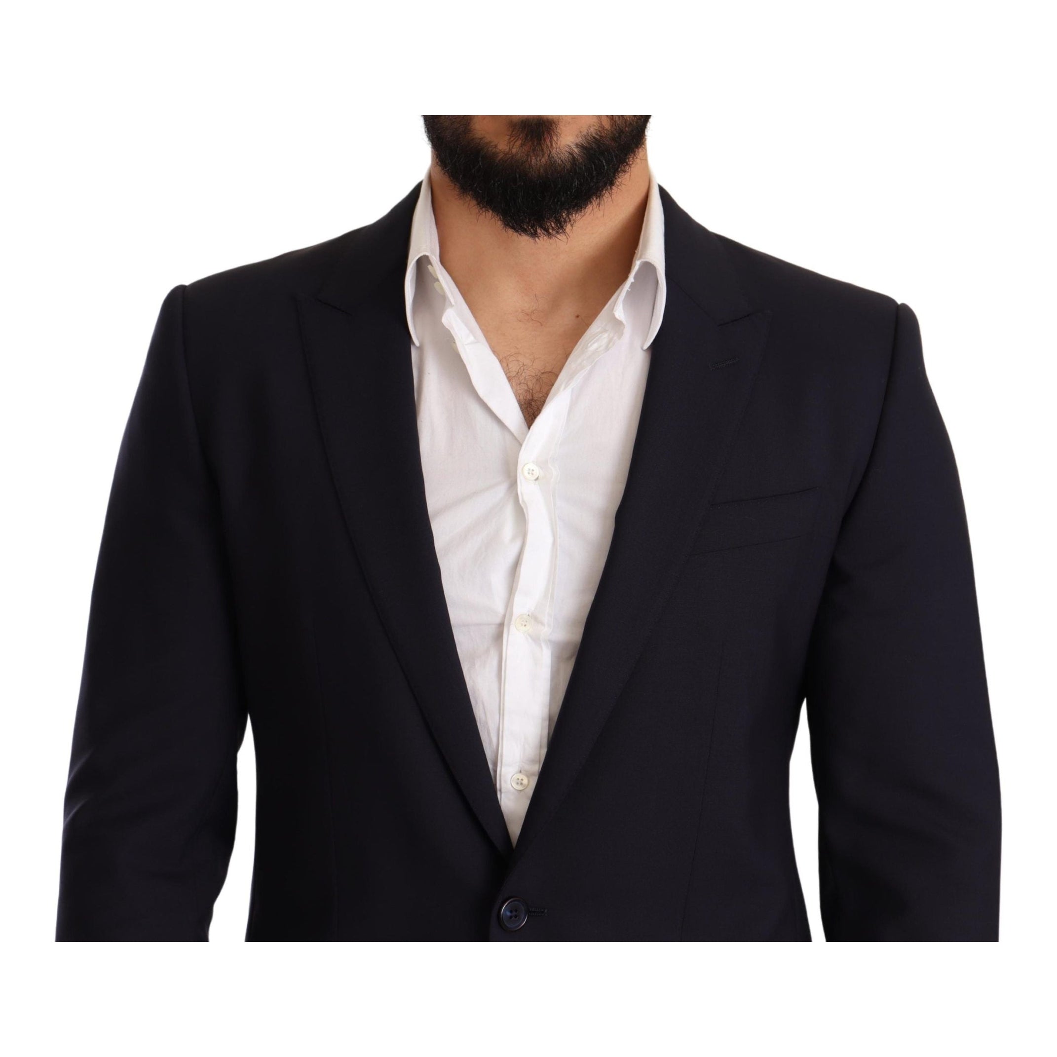 Elegant Navy Martini Blazer by Renowned Tailors