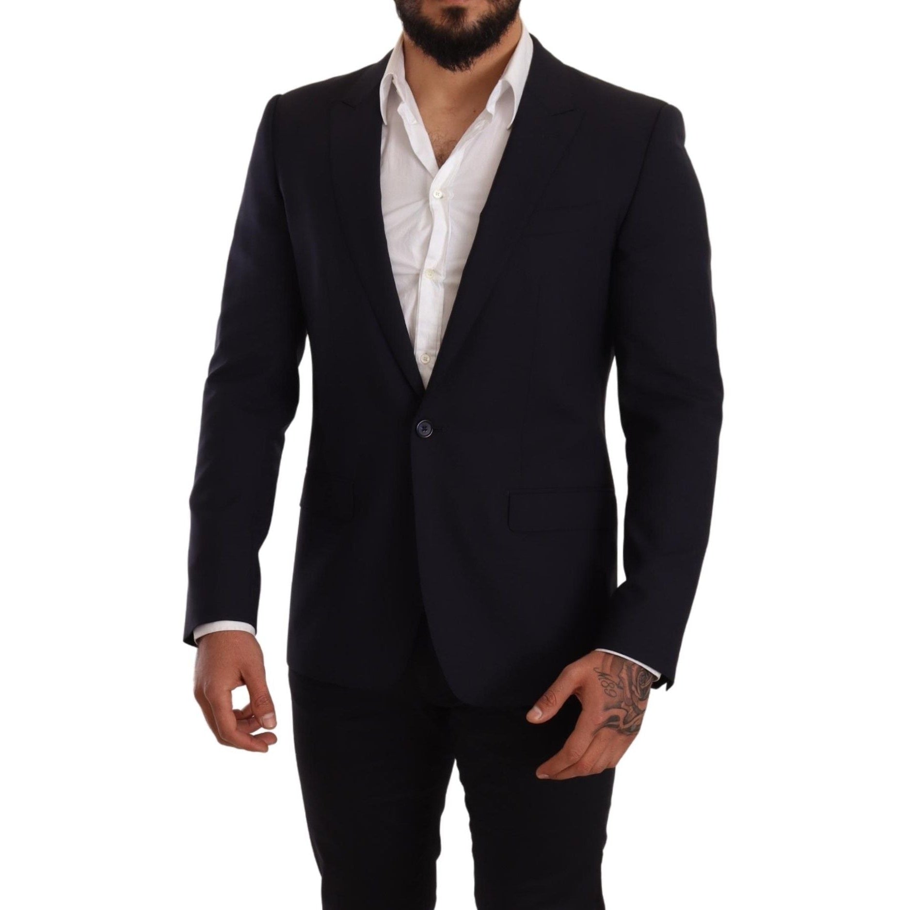 Elegant Navy Martini Blazer by Renowned Tailors