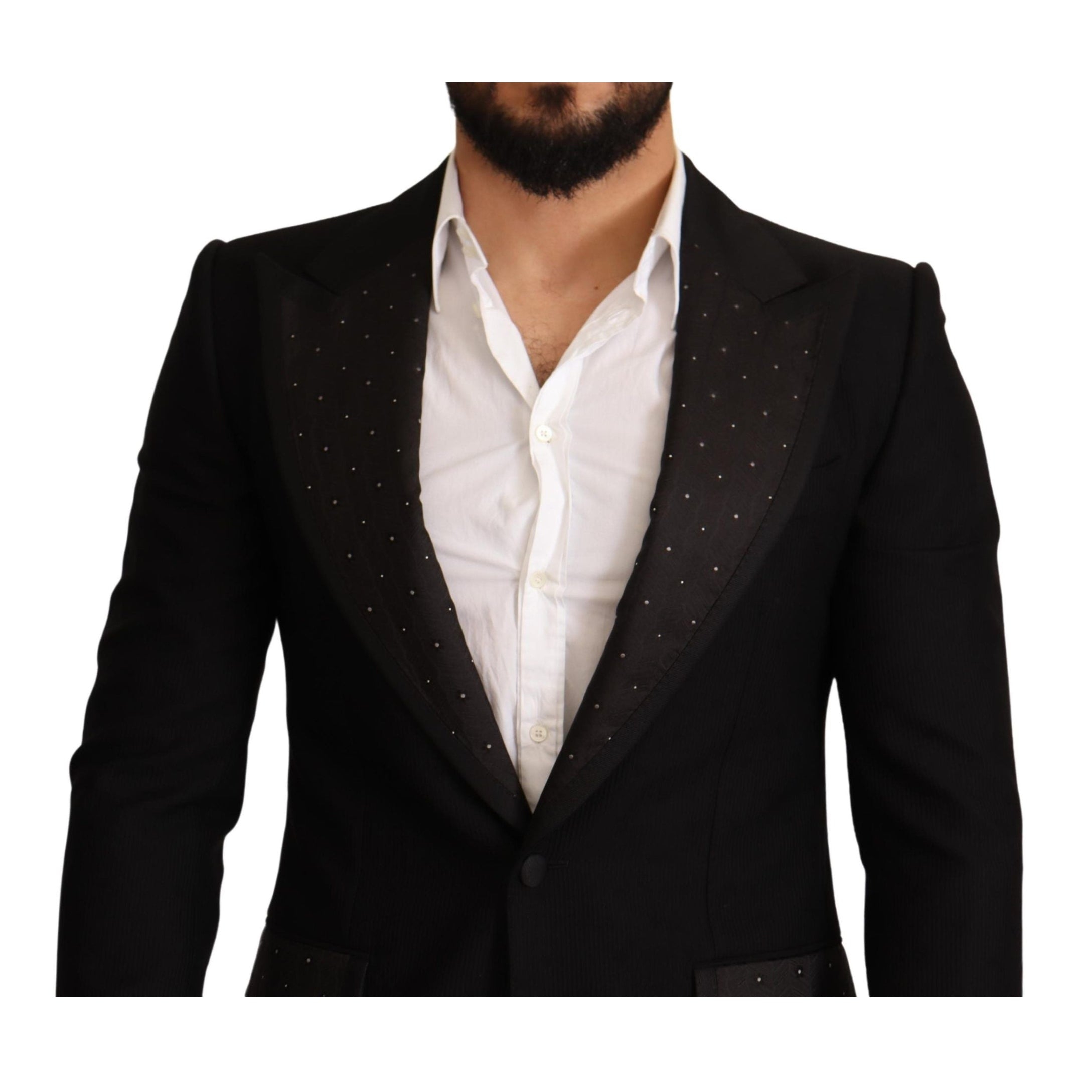 Elegant Slim Fit Black Blazer Jacket