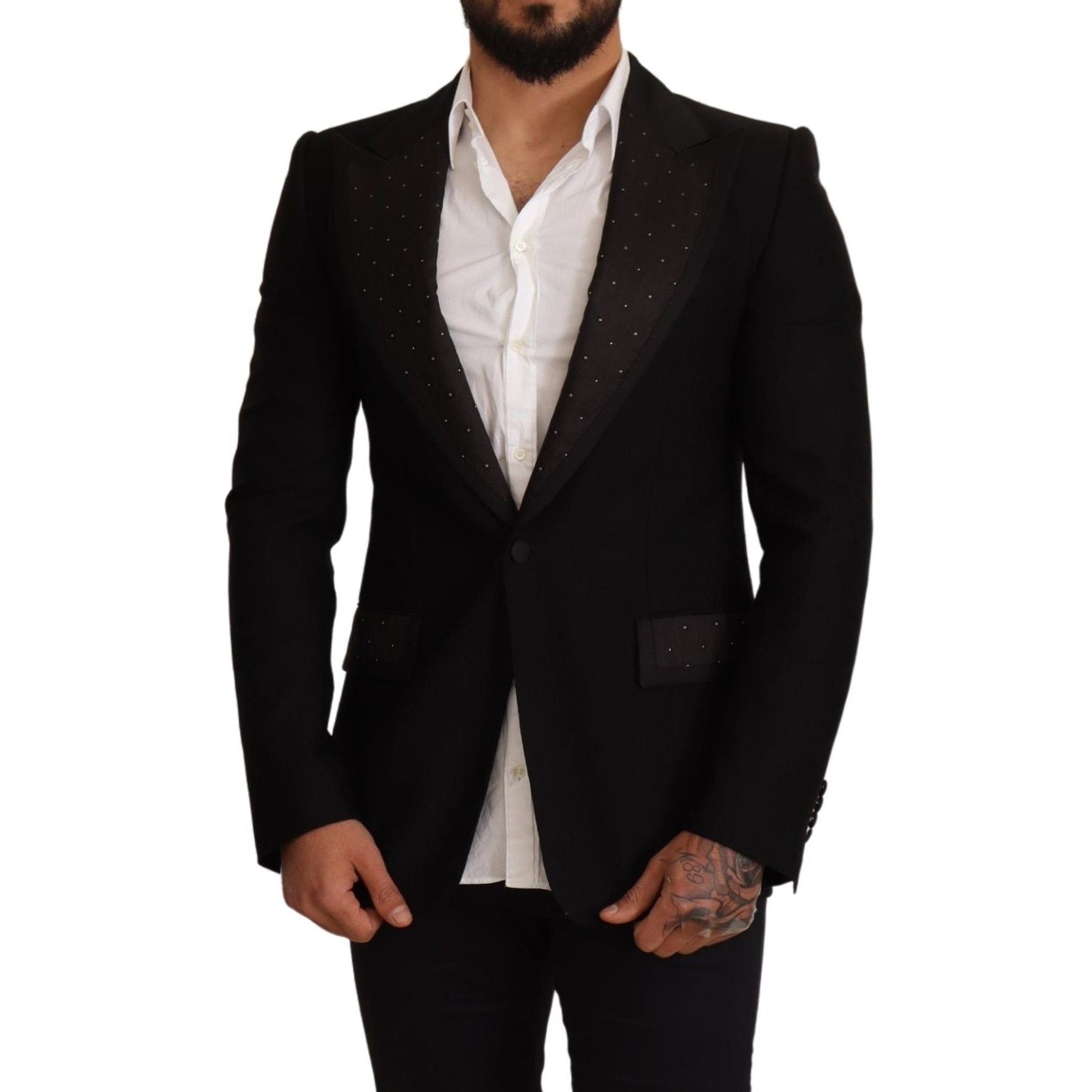 Elegant Slim Fit Black Blazer Jacket