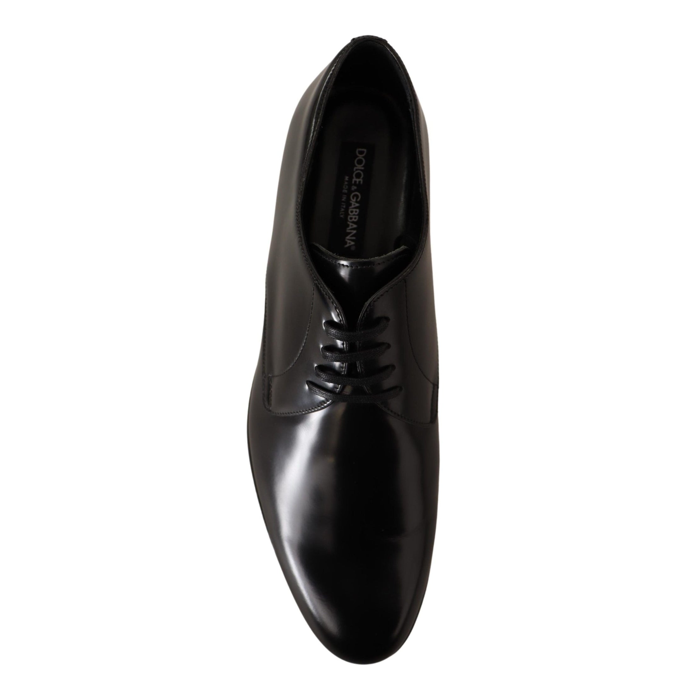 Elegant Black Leather Derby Shoes