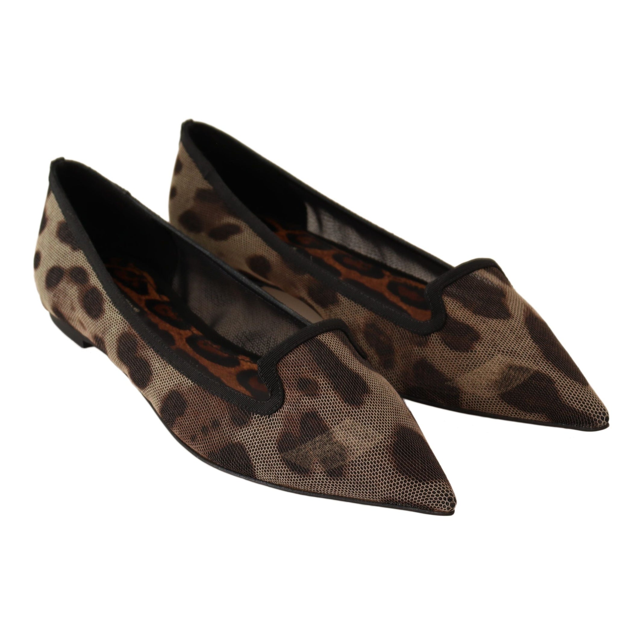 Elegant Leopard Print Flat Loafers