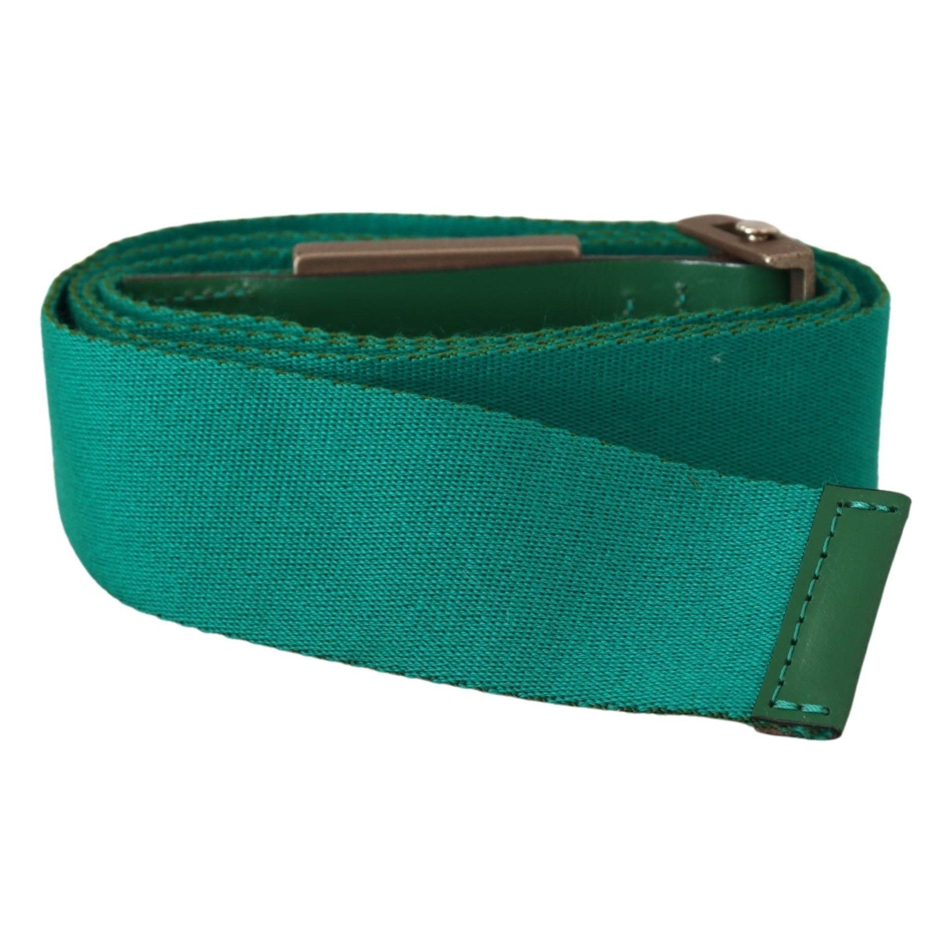 Elegant Green Adjustable Cotton Belt