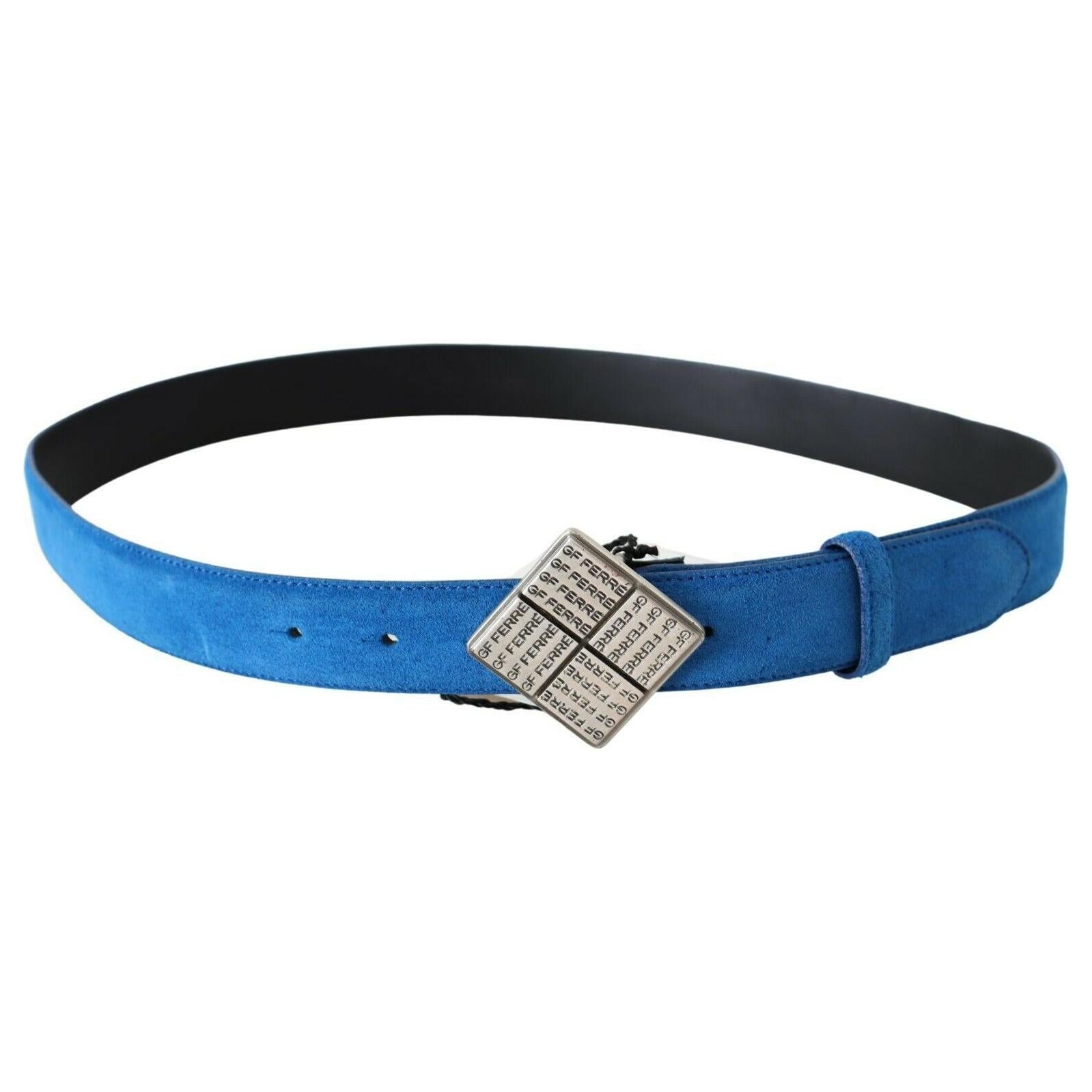 Elegant Royal Blue Leather Belt