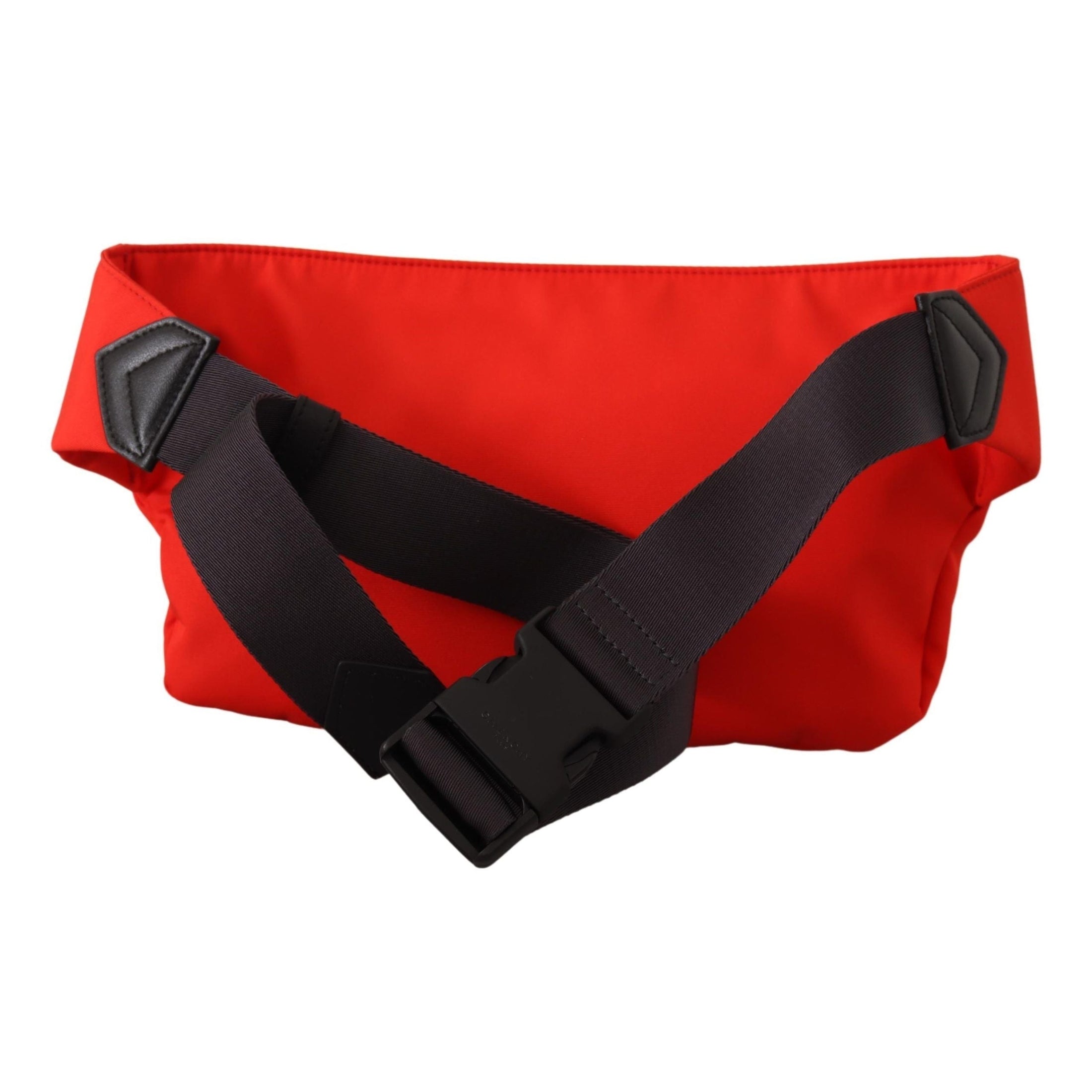 Elegant Large Bum Belt Bag in Red and Black