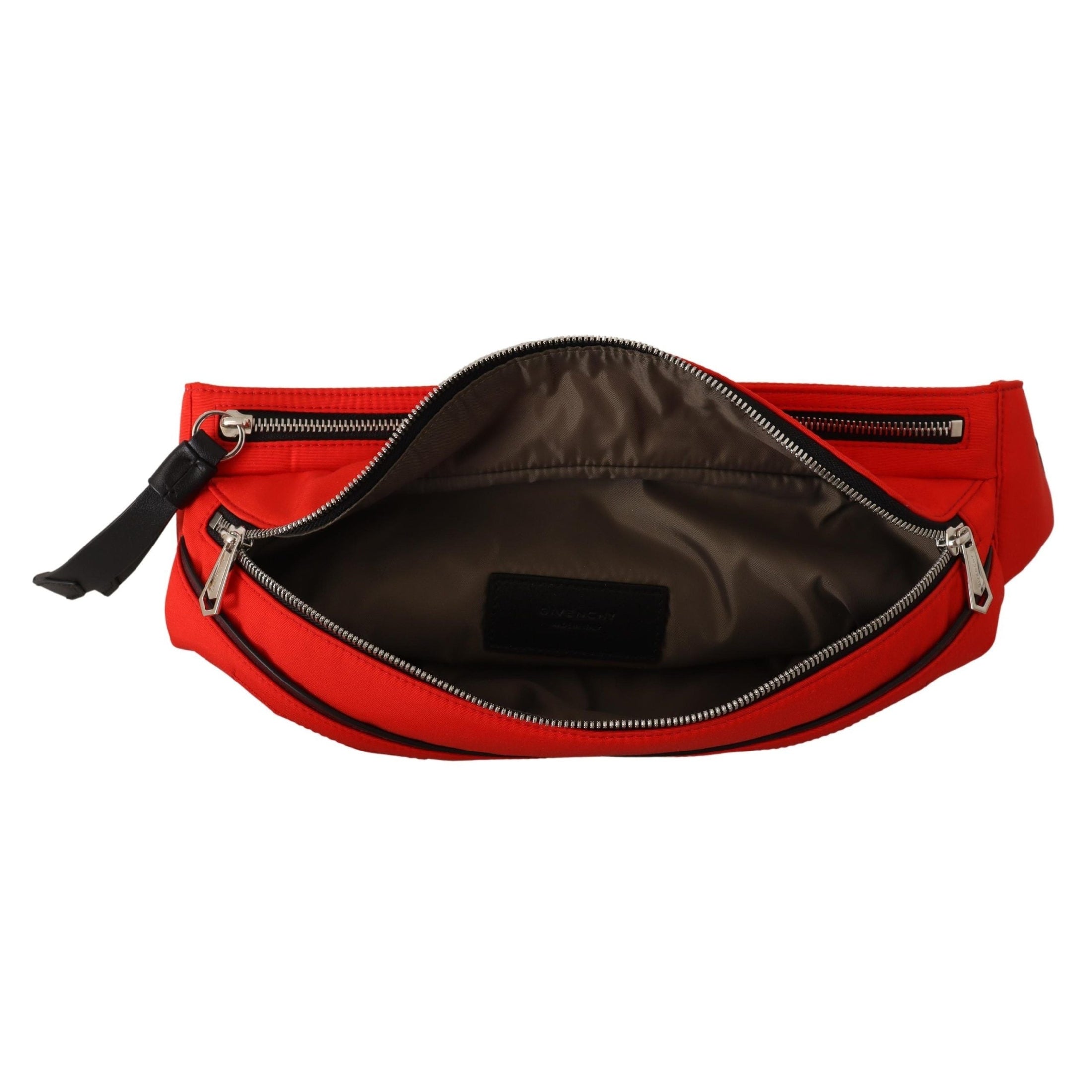 Elegant Large Bum Belt Bag in Red and Black