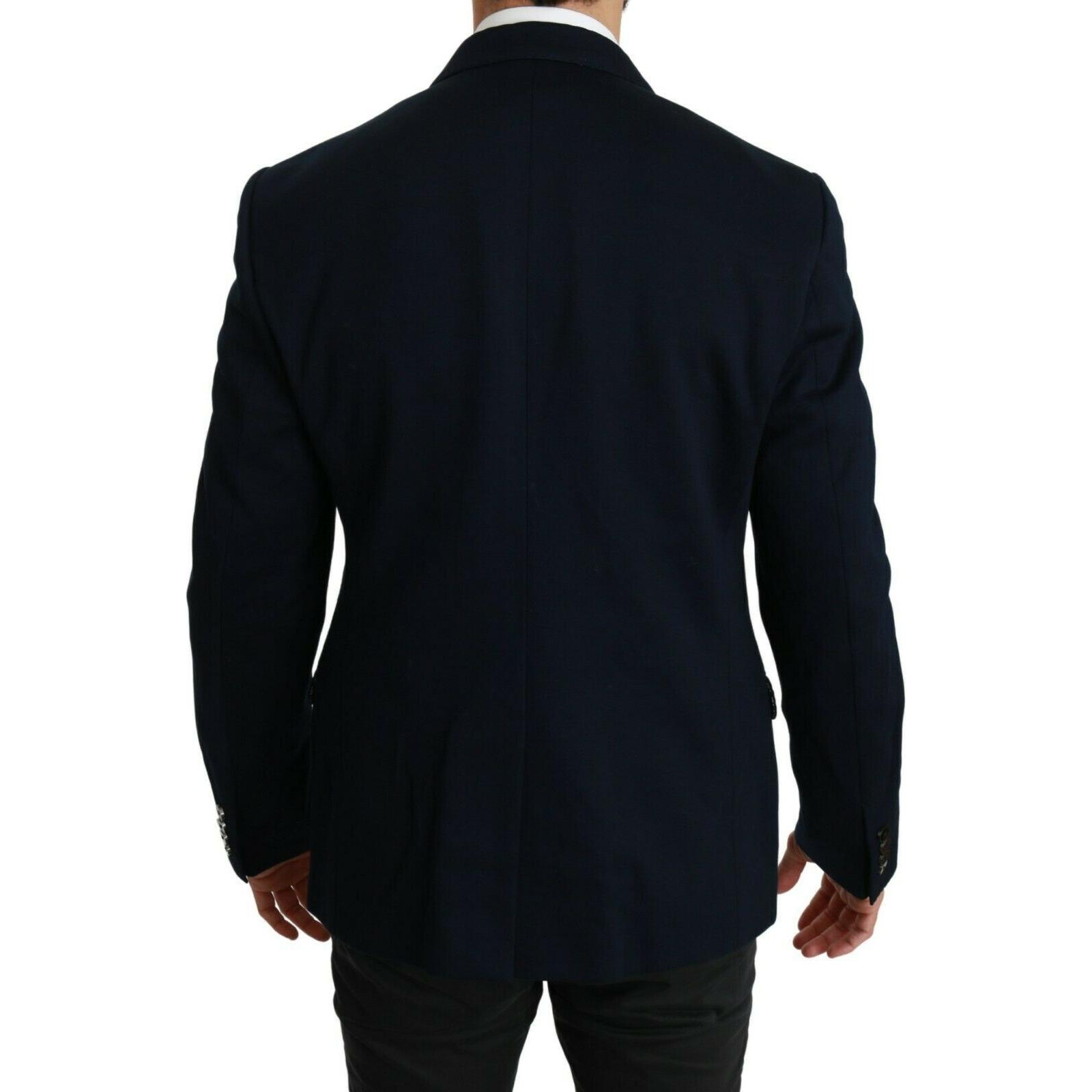 Elegant Slim Fit Dark Blue Men's Blazer