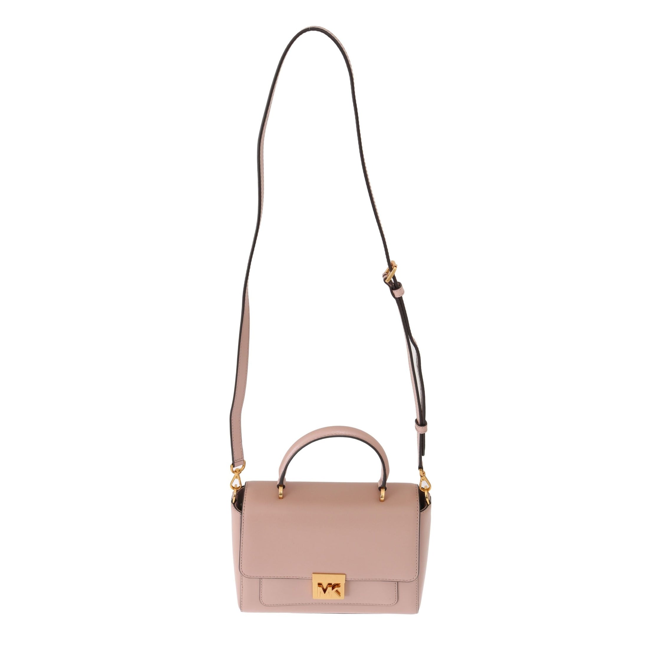 Elegant Pink Leather Mindy Shoulder Bag