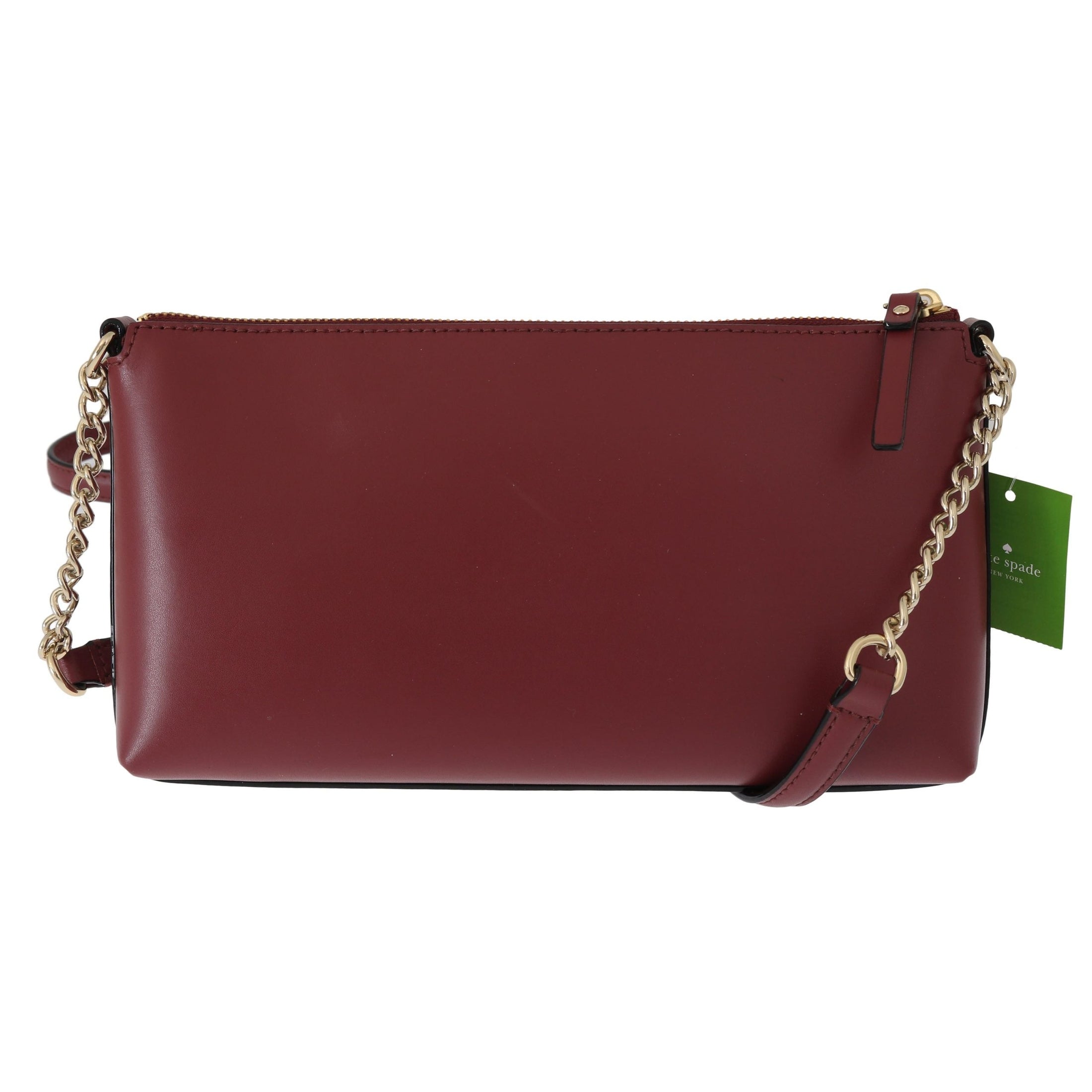 Elegant Bordeaux Leather Crossbody