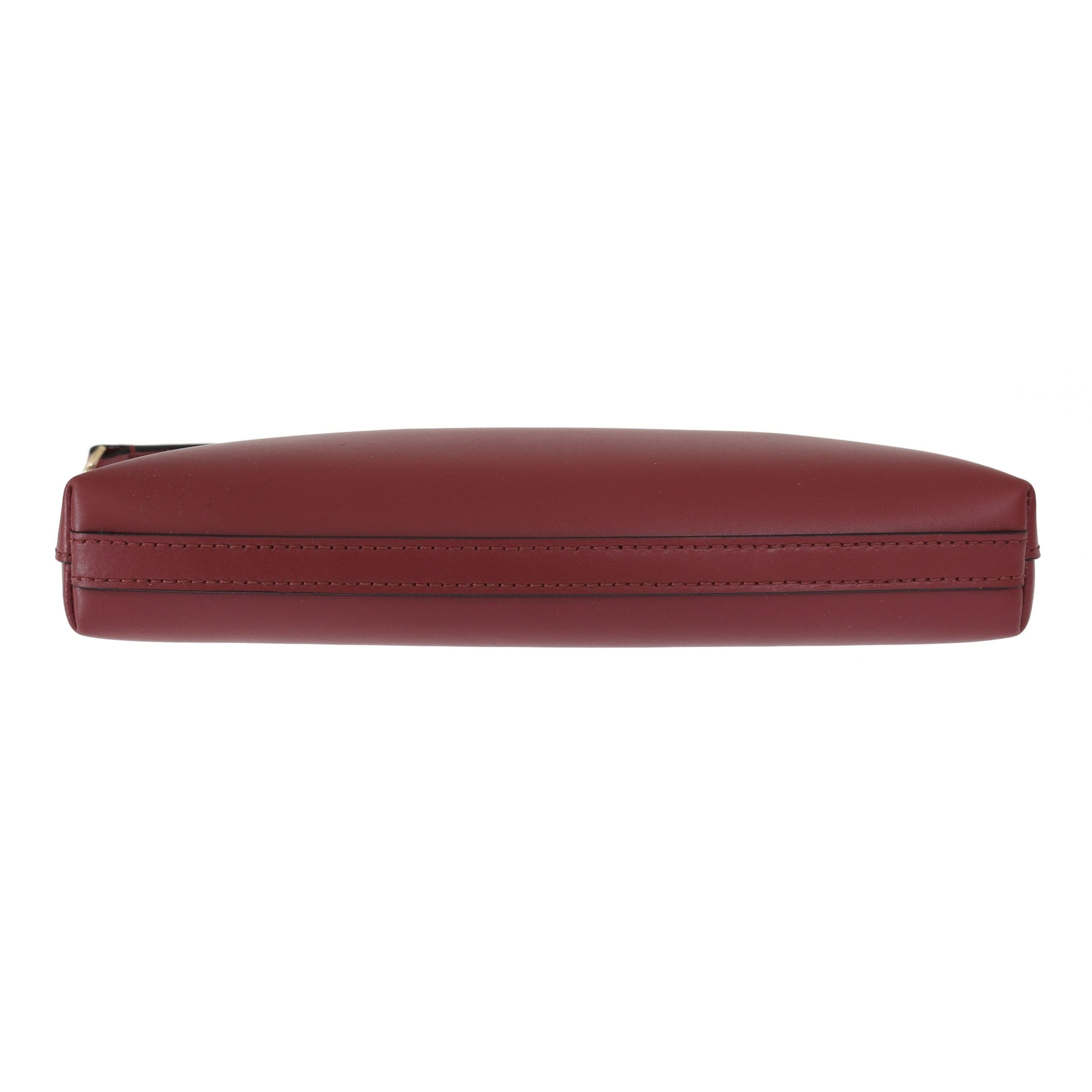 Elegant Bordeaux Leather Crossbody