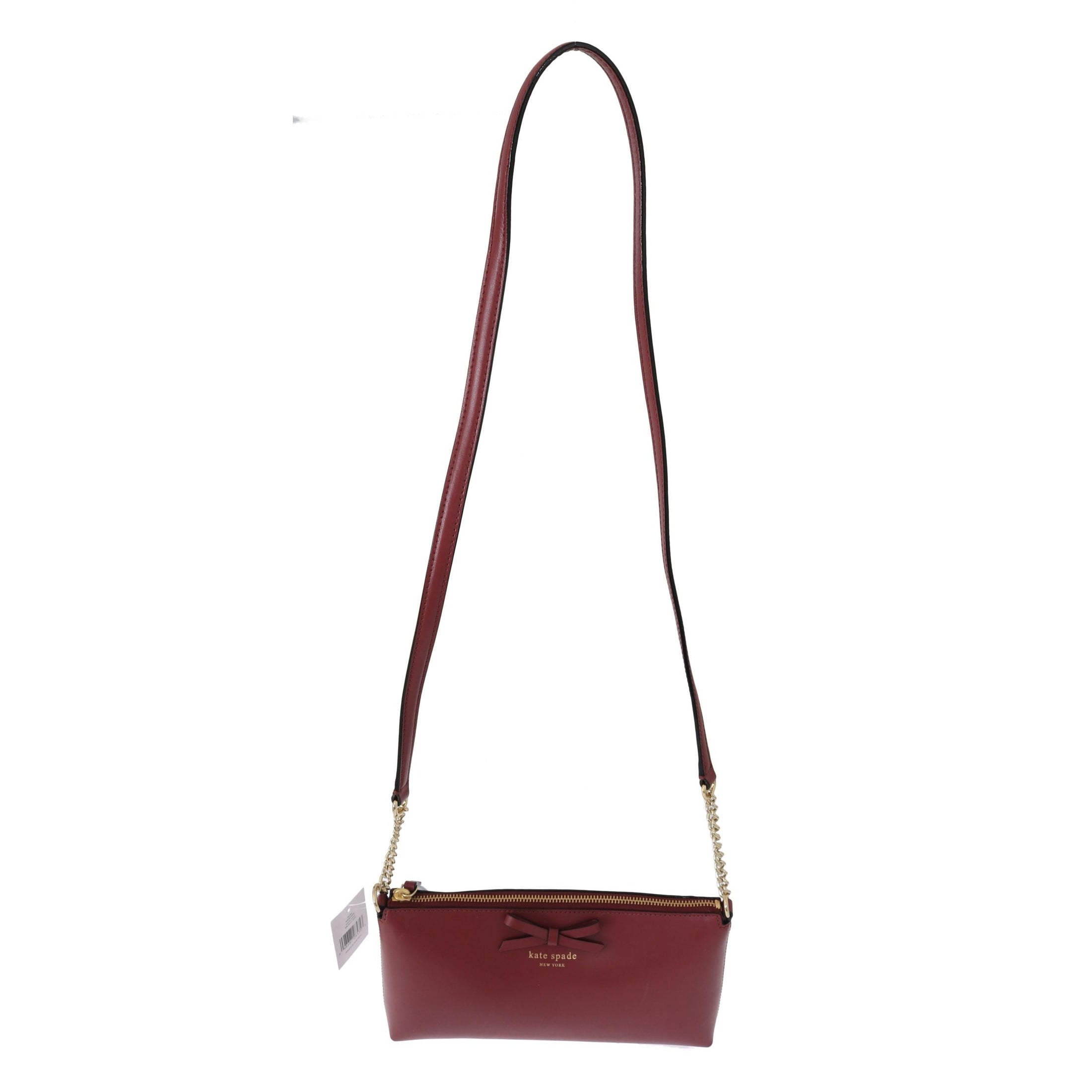 Elegant Bordeaux Leather Crossbody