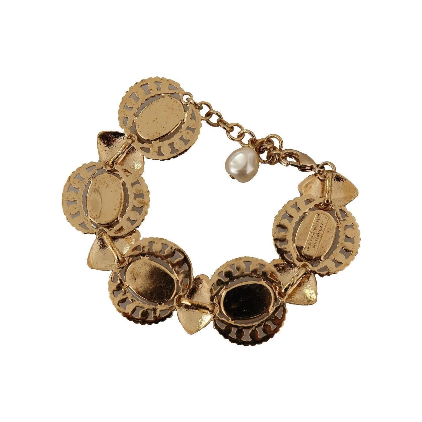 Champagne Crystal Gold Chain Bracelet