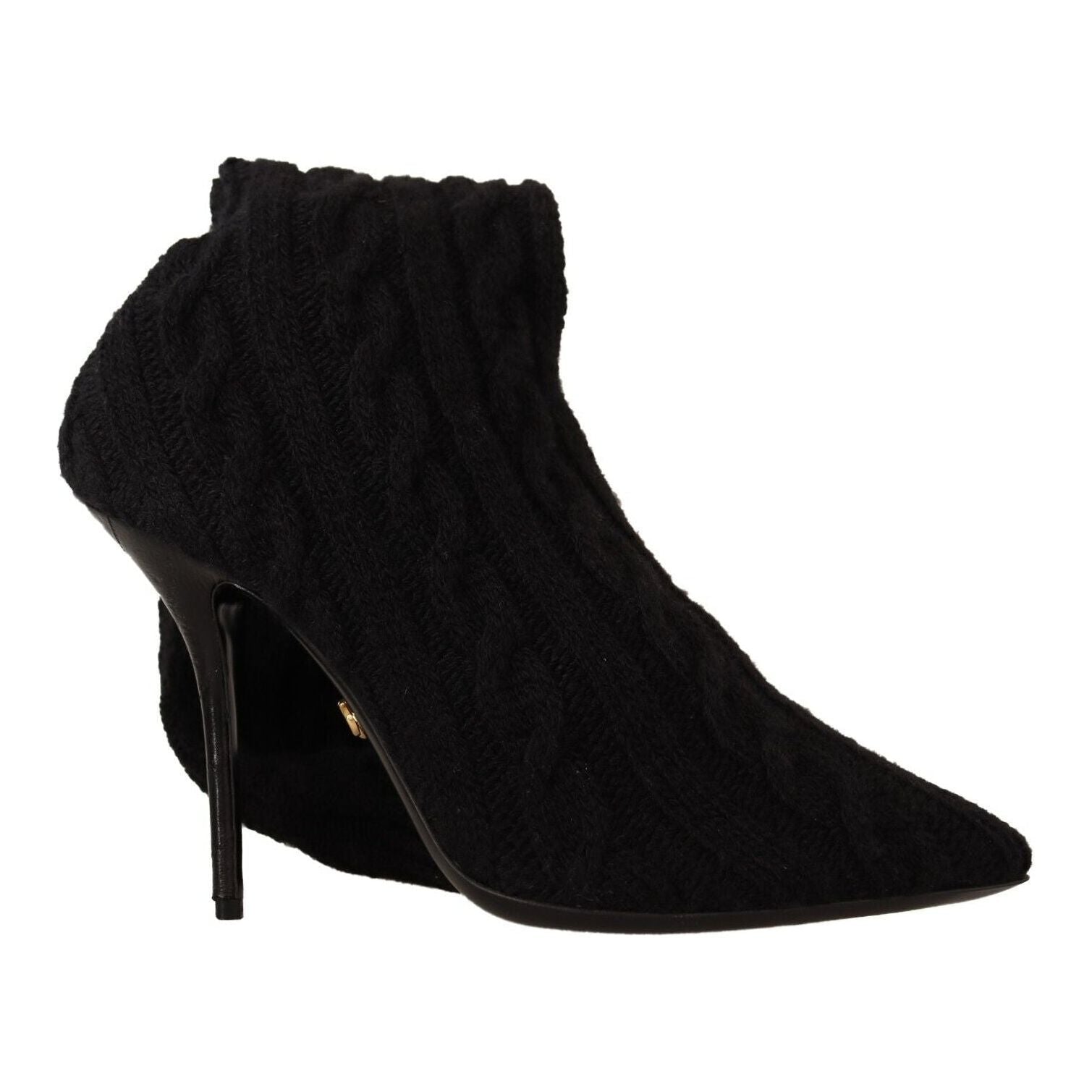 Elegant Stretch Sock Boots in Black