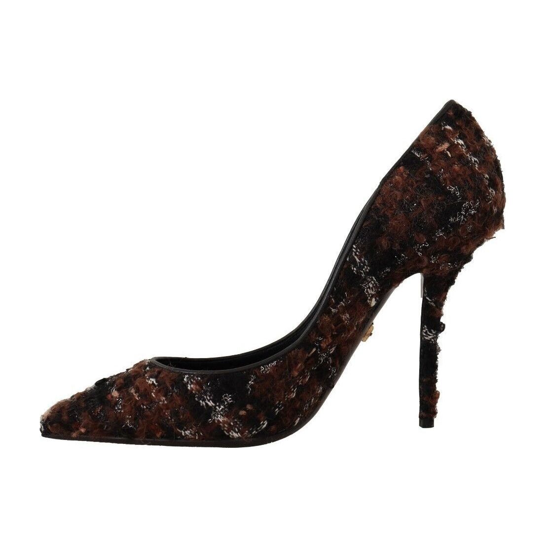 Elegant Multicolor Tweed Pumps