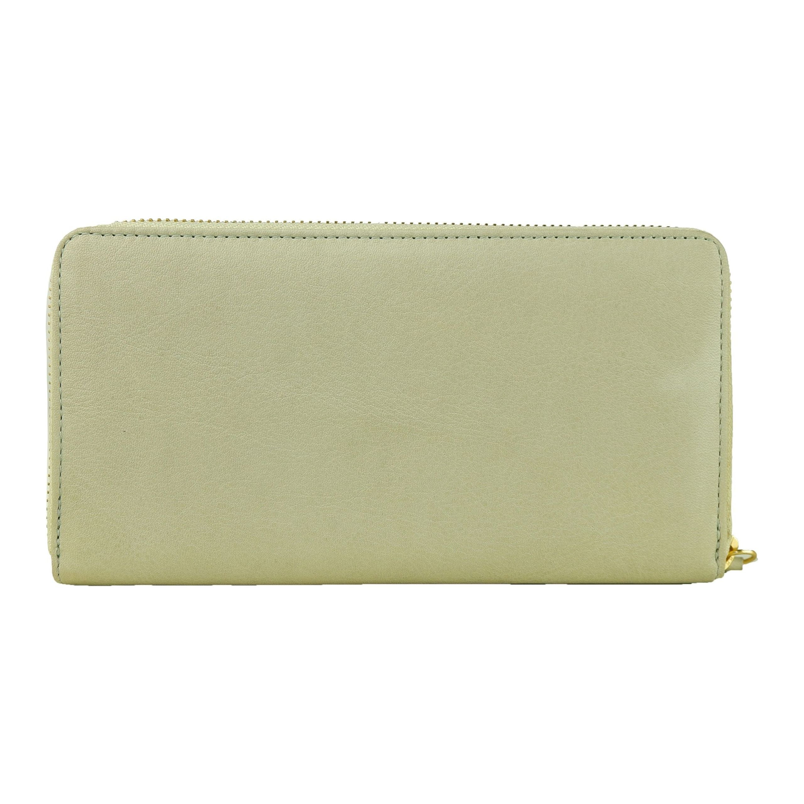 Cavalli Class Etoupe Grey Zippered Purse